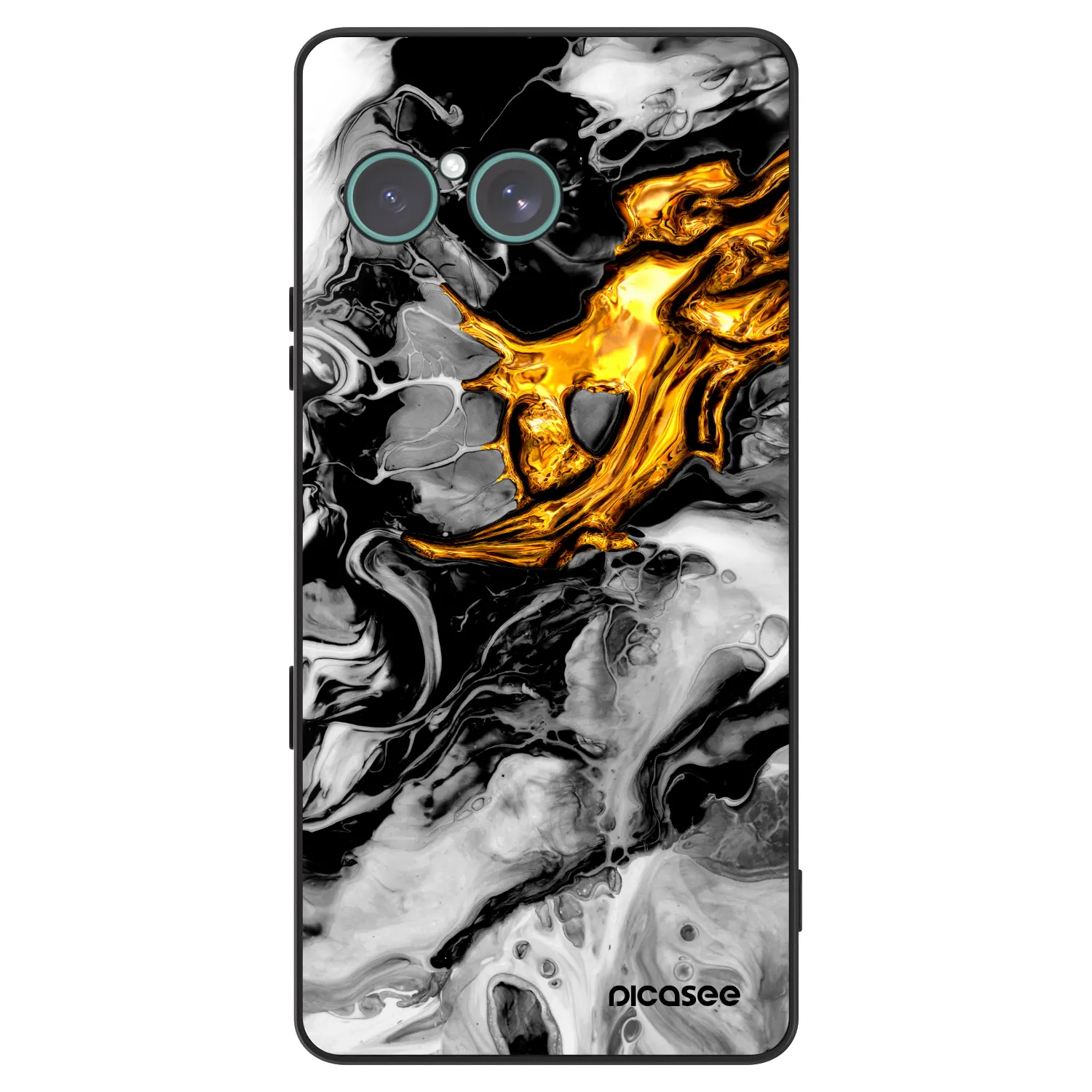 Picasee ULTIMATE CASE für Sony Xperia 10 VII - Black Gold 2