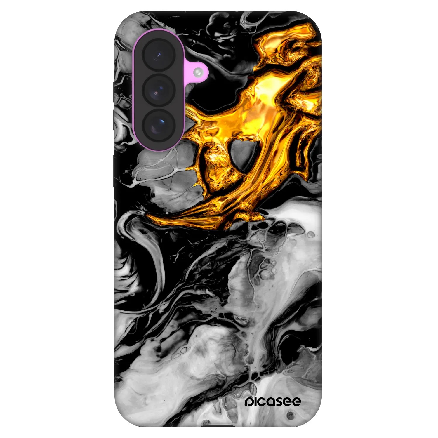Picasee Fashion Case für Samsung Galaxy A37 - Black Gold 2