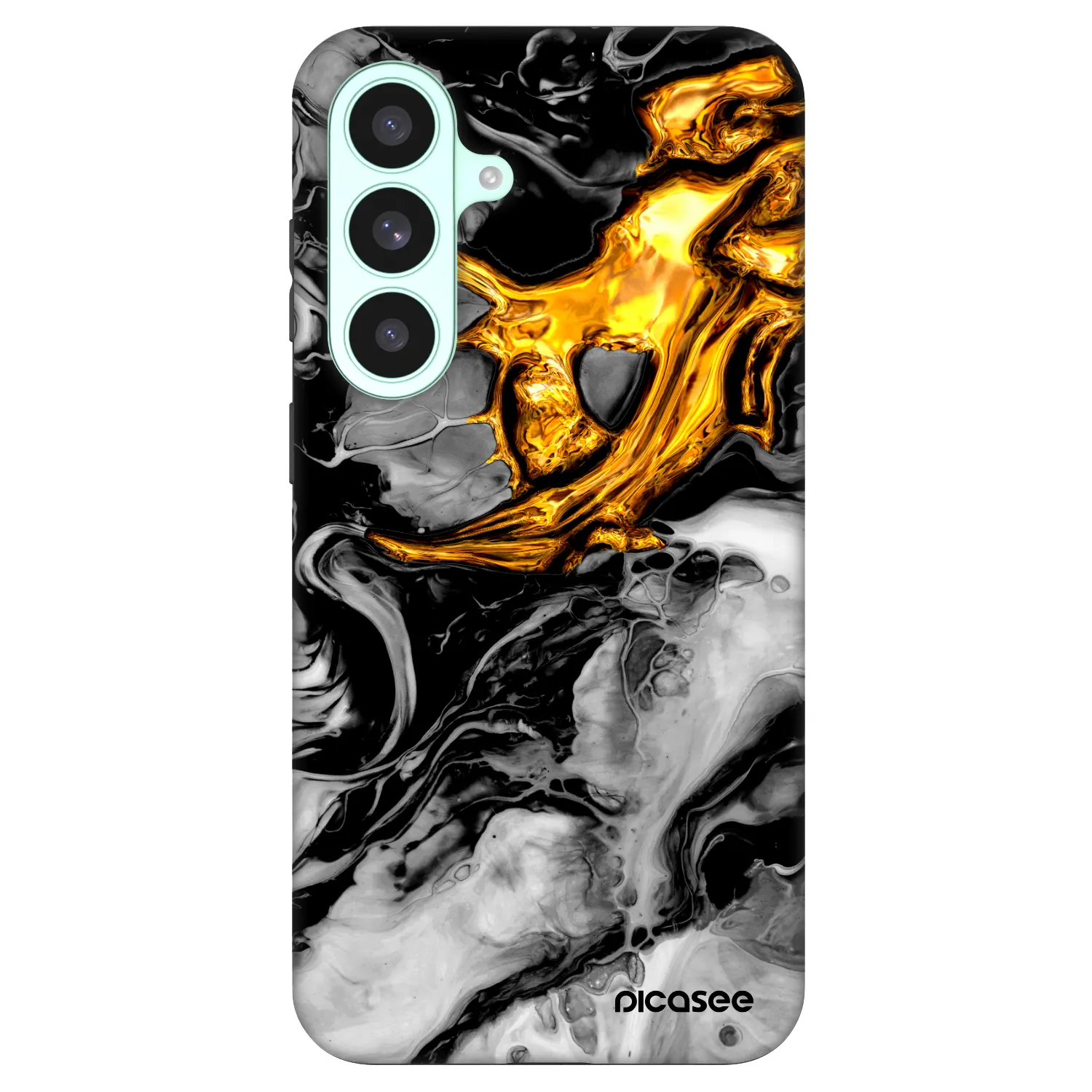 Picasee Fashion Case PowerShare pro Samsung Galaxy S26 FE - Black Gold 2