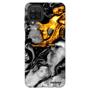 Hülle für Samsung Galaxy A12 A125F - Black Gold 2