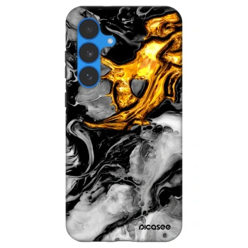 Picasee Fashion Case für Samsung Galaxy S25 FE 5G - Black Gold 2