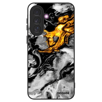 Picasee ULTIMATE CASE für Samsung Galaxy A37 - Black Gold 2