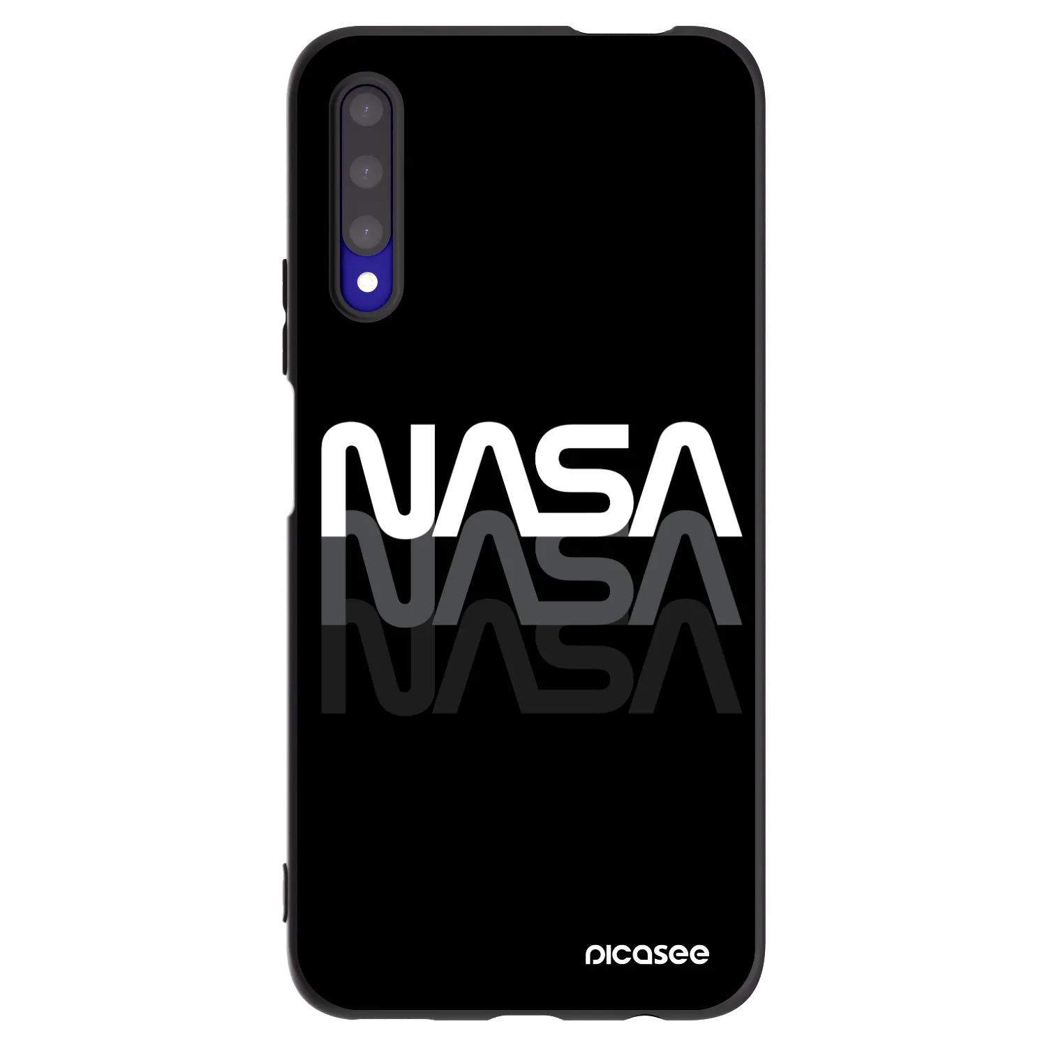 Picasee Honor 9X Pro Hülle - Schwarzes Silikon - NASA Triple