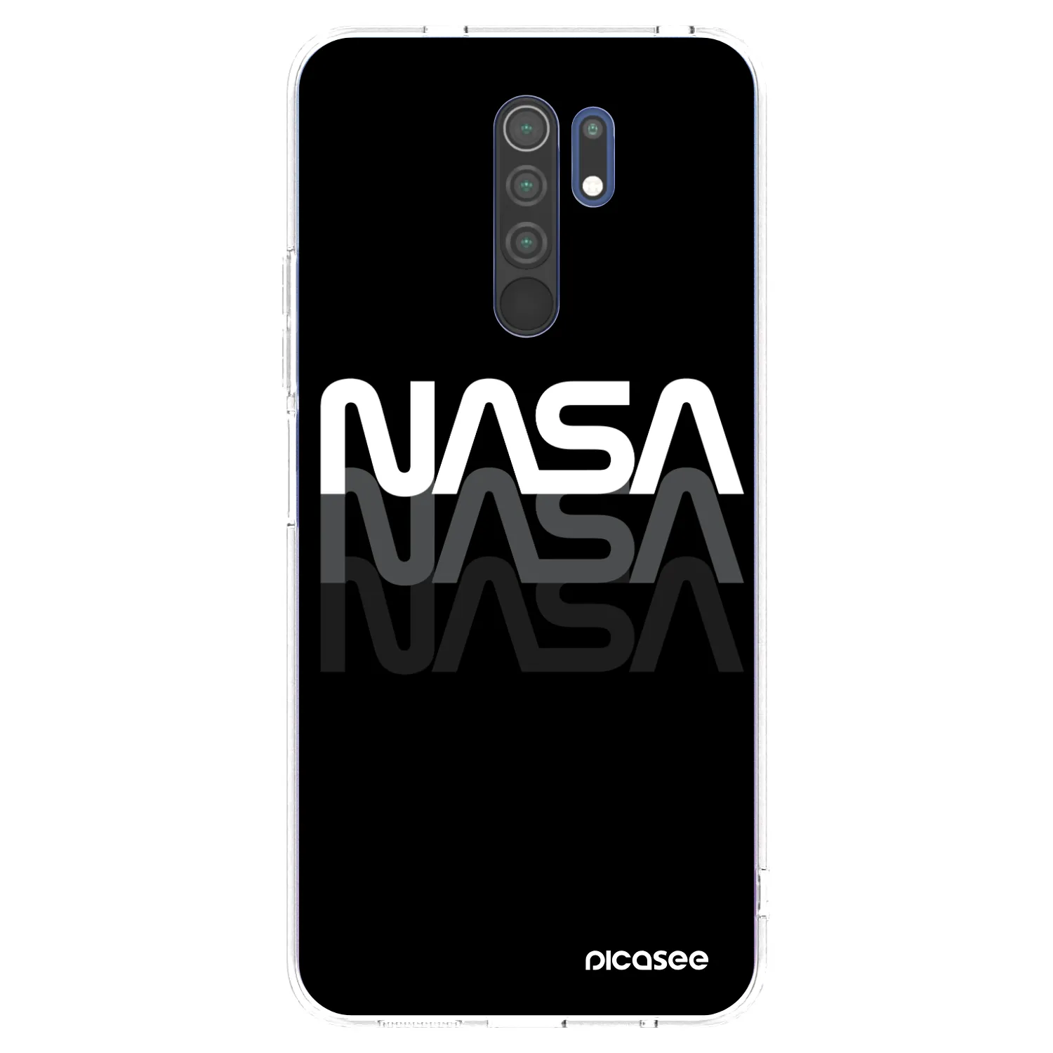 Picasee Xiaomi Redmi 9 Hülle - Transparentes Silikon - NASA Triple