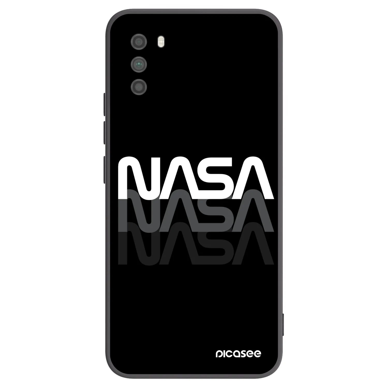 Picasee Xiaomi Poco M3 Hülle - Schwarzes Silikon - NASA Triple