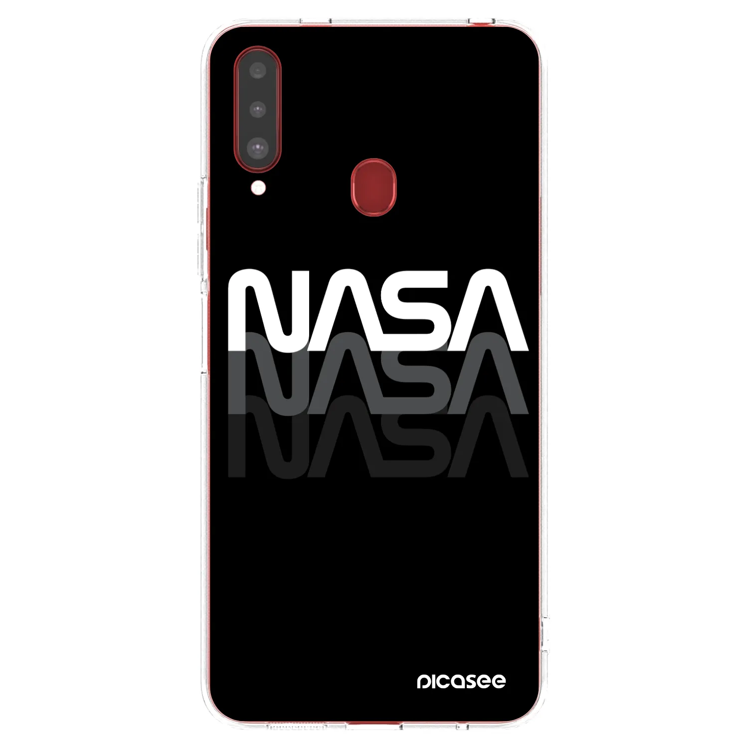 Picasee Samsung Galaxy A20s Hülle - Transparentes Silikon - NASA Triple