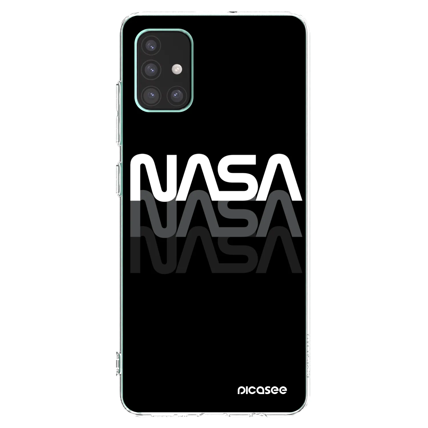 Picasee Samsung Galaxy M51 M515F Hülle - Transparentes Silikon - NASA Triple