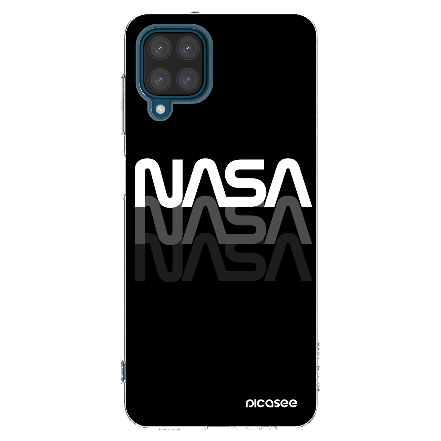 Picasee Samsung Galaxy A12 A125F Hülle - Transparentes Silikon - NASA Triple