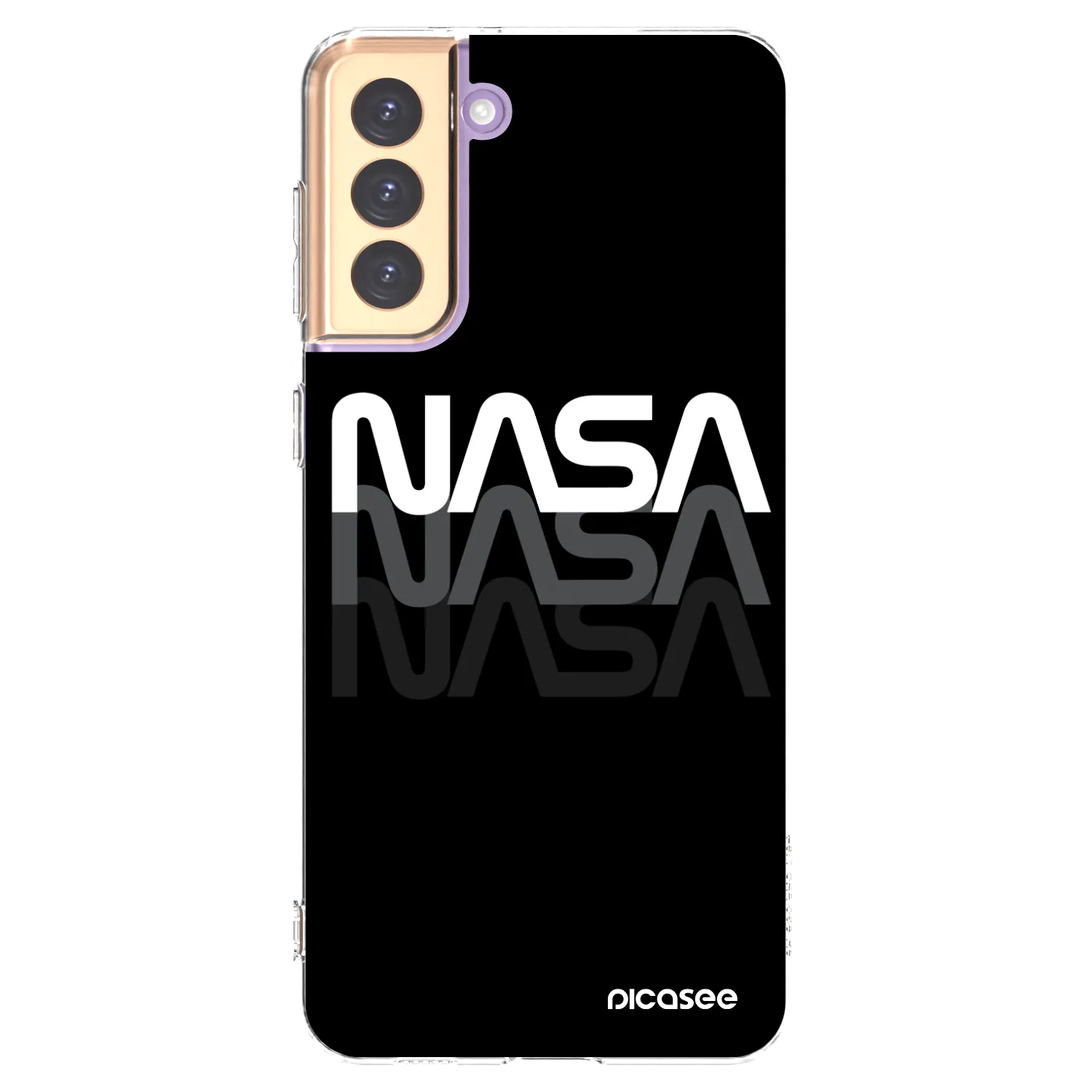 Picasee Samsung Galaxy S21+ 5G G996F Hülle - Transparentes Silikon - NASA Triple