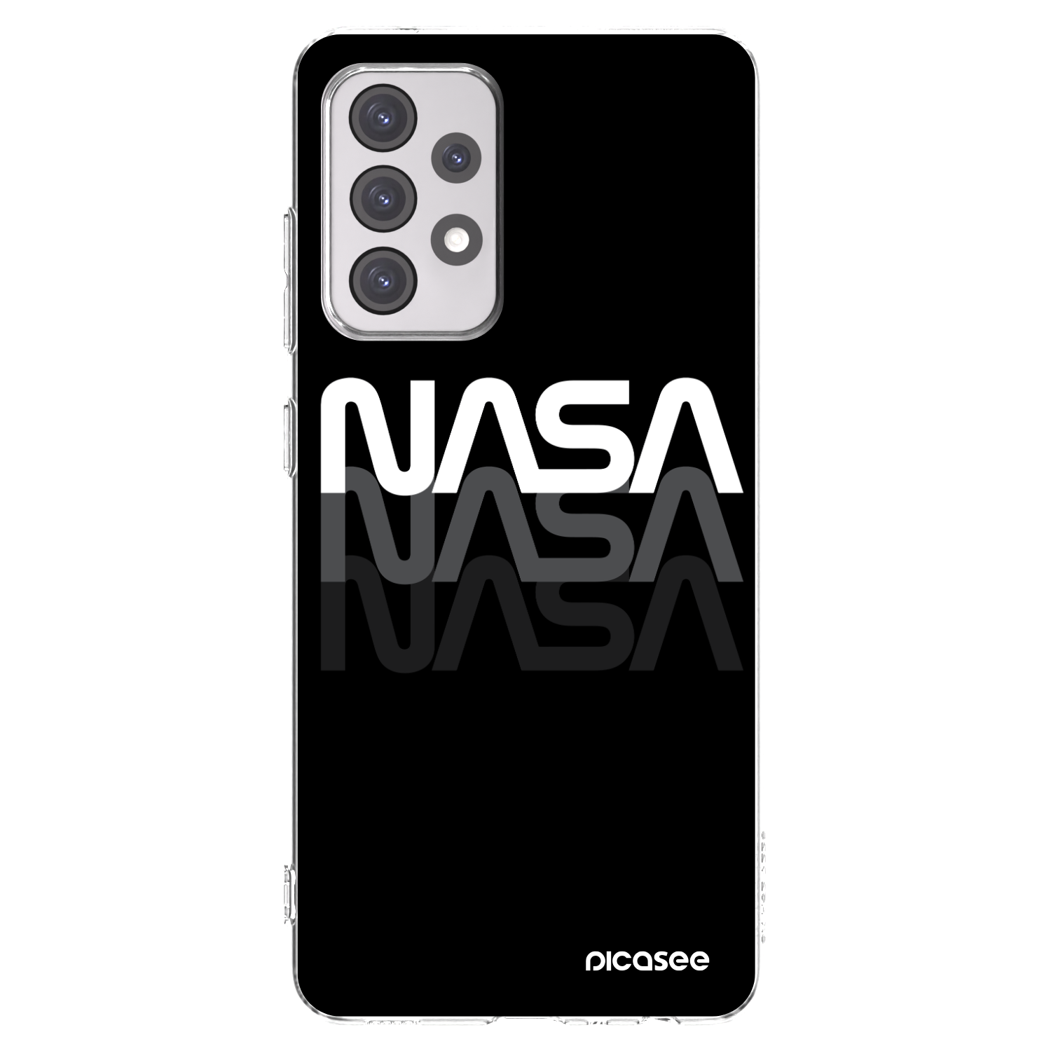 Picasee Samsung Galaxy A52 5G A525F Hülle - Transparentes Silikon - NASA Triple