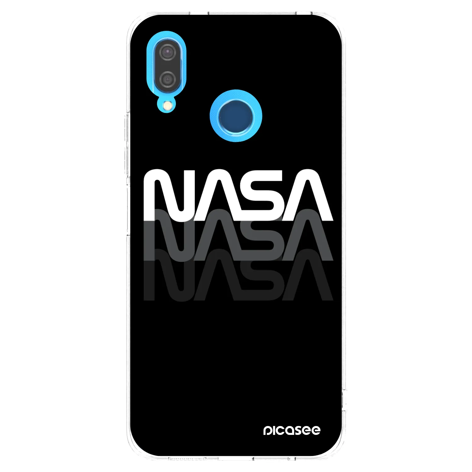 Picasee Huawei P20 Lite Hülle - Transparentes Silikon - NASA Triple