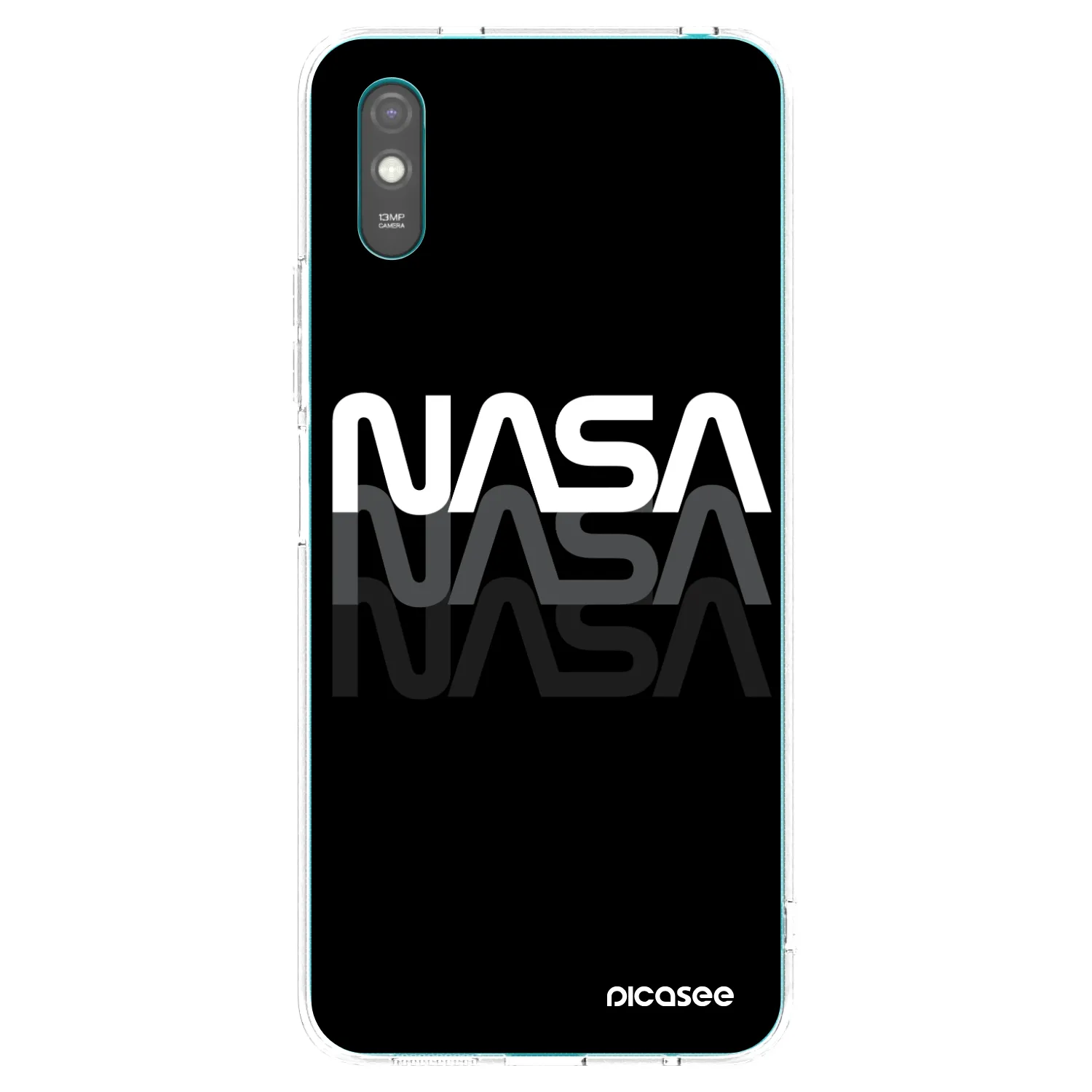 Picasee Xiaomi Redmi 9AT Hülle - Transparentes Silikon - NASA Triple