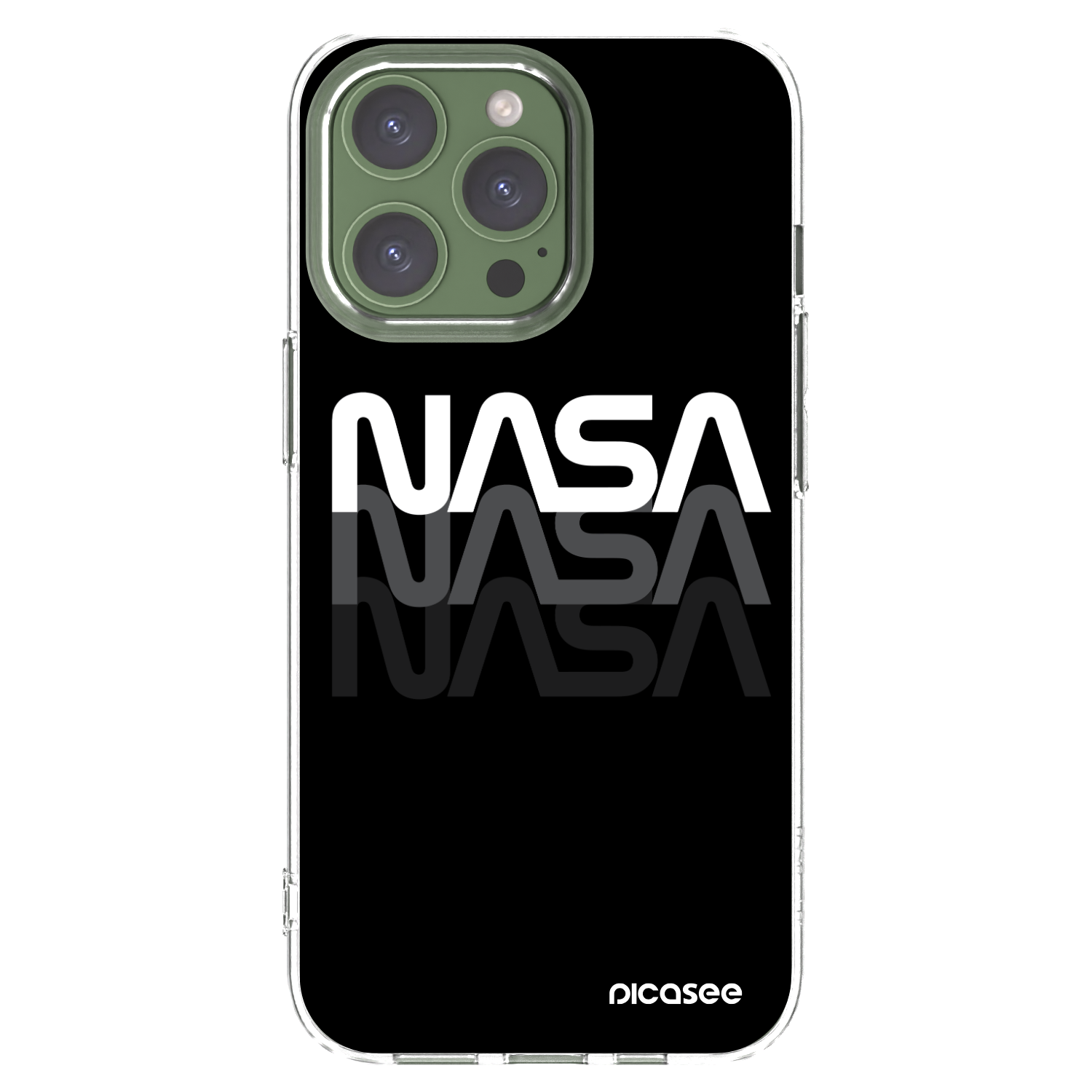 Picasee Apple iPhone 13 Pro Hülle - Transparentes Silikon - NASA Triple