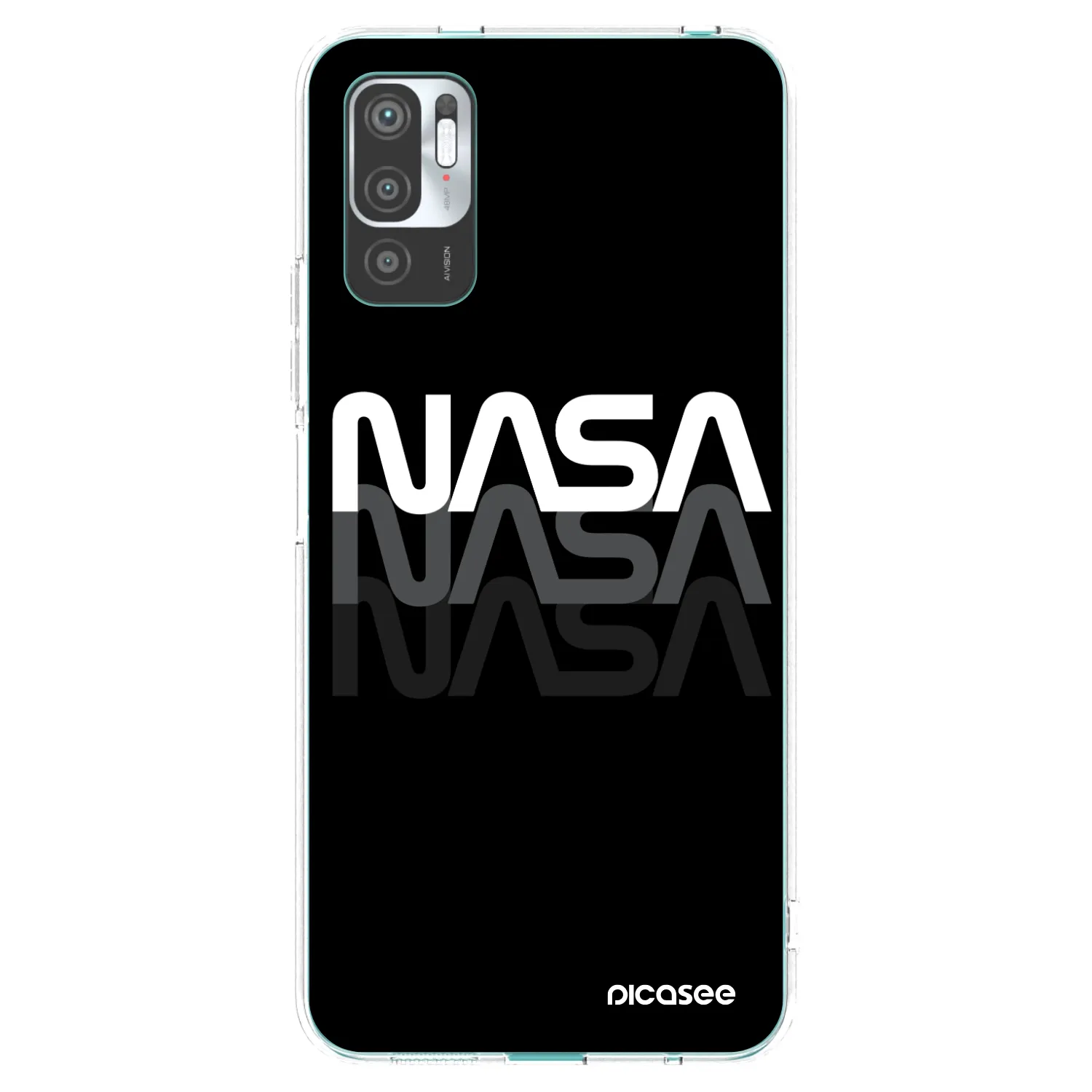 Picasee Xiaomi Redmi Note 10 5G Hülle - Transparentes Silikon - NASA Triple