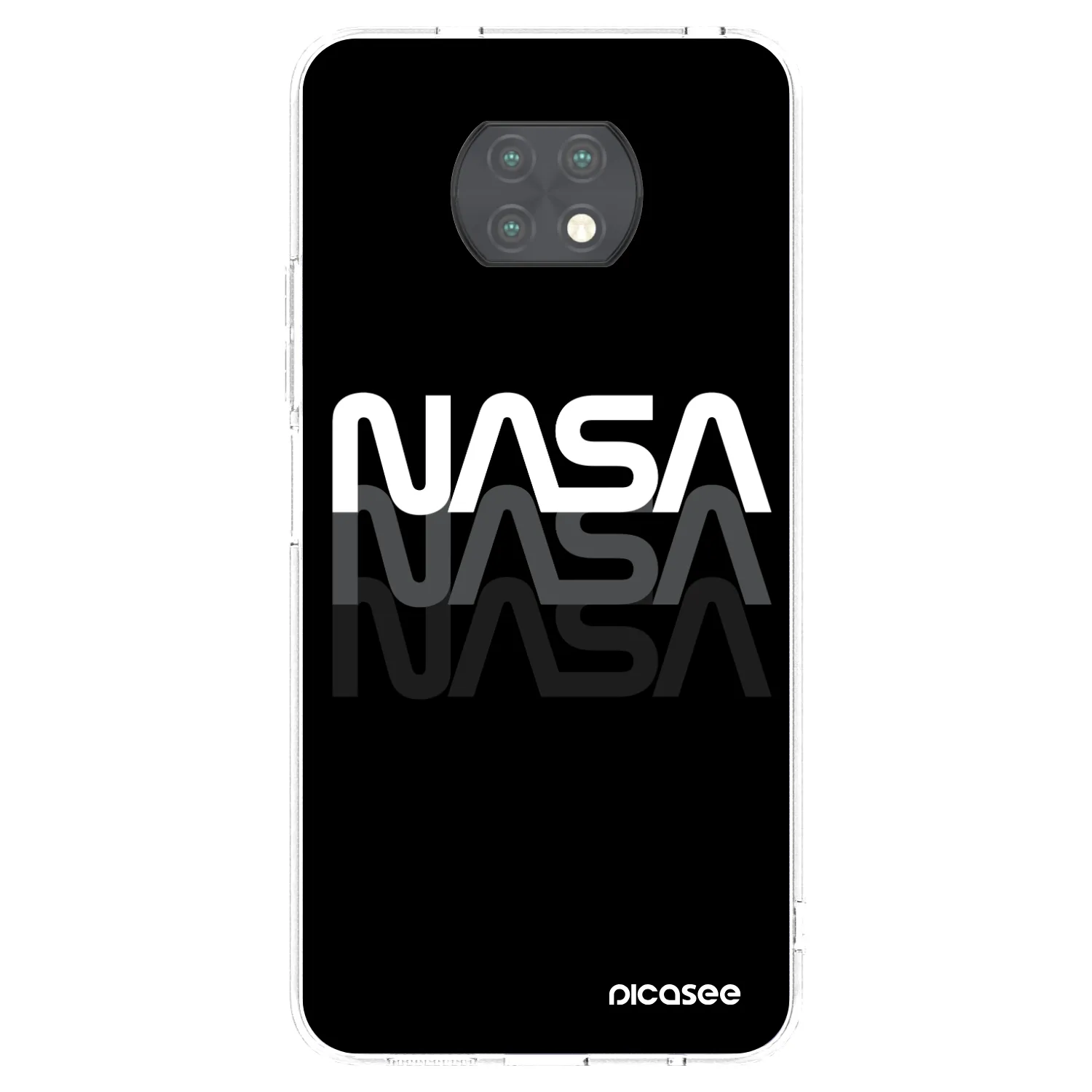 Picasee Xiaomi Redmi Note 9T Hülle - Transparentes Silikon - NASA Triple