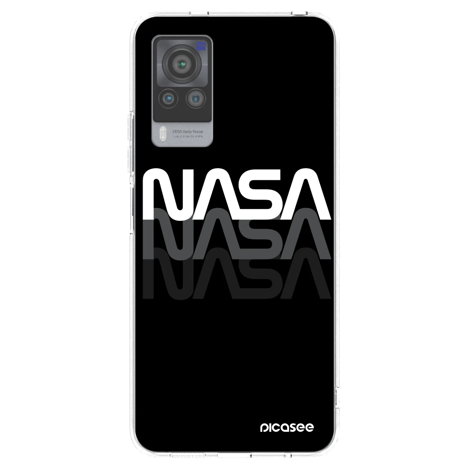 Picasee Vivo X60 Pro 5G Hülle - Transparentes Silikon - NASA Triple