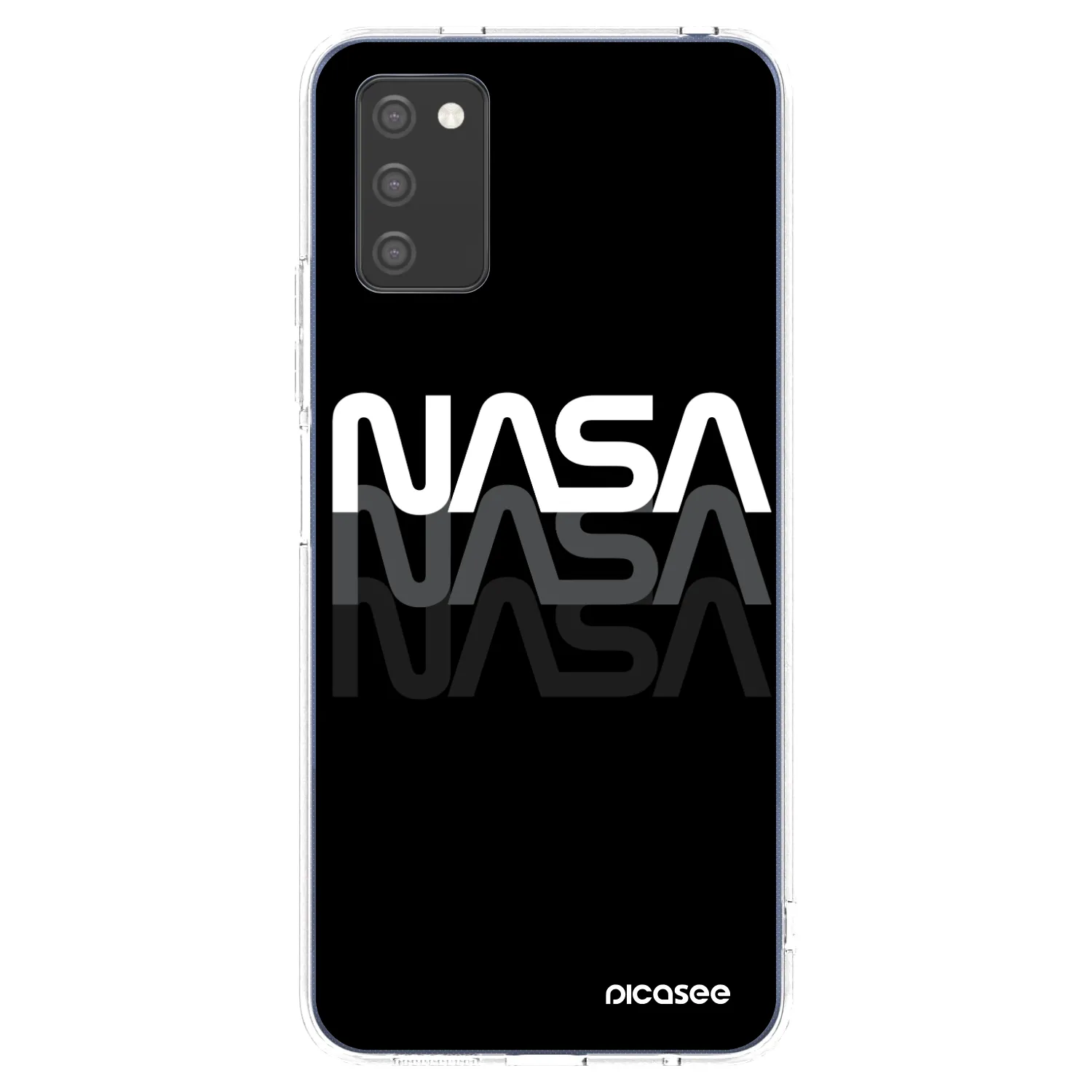 Picasee Samsung Galaxy A03s A037G Hülle - Transparentes Silikon - NASA Triple