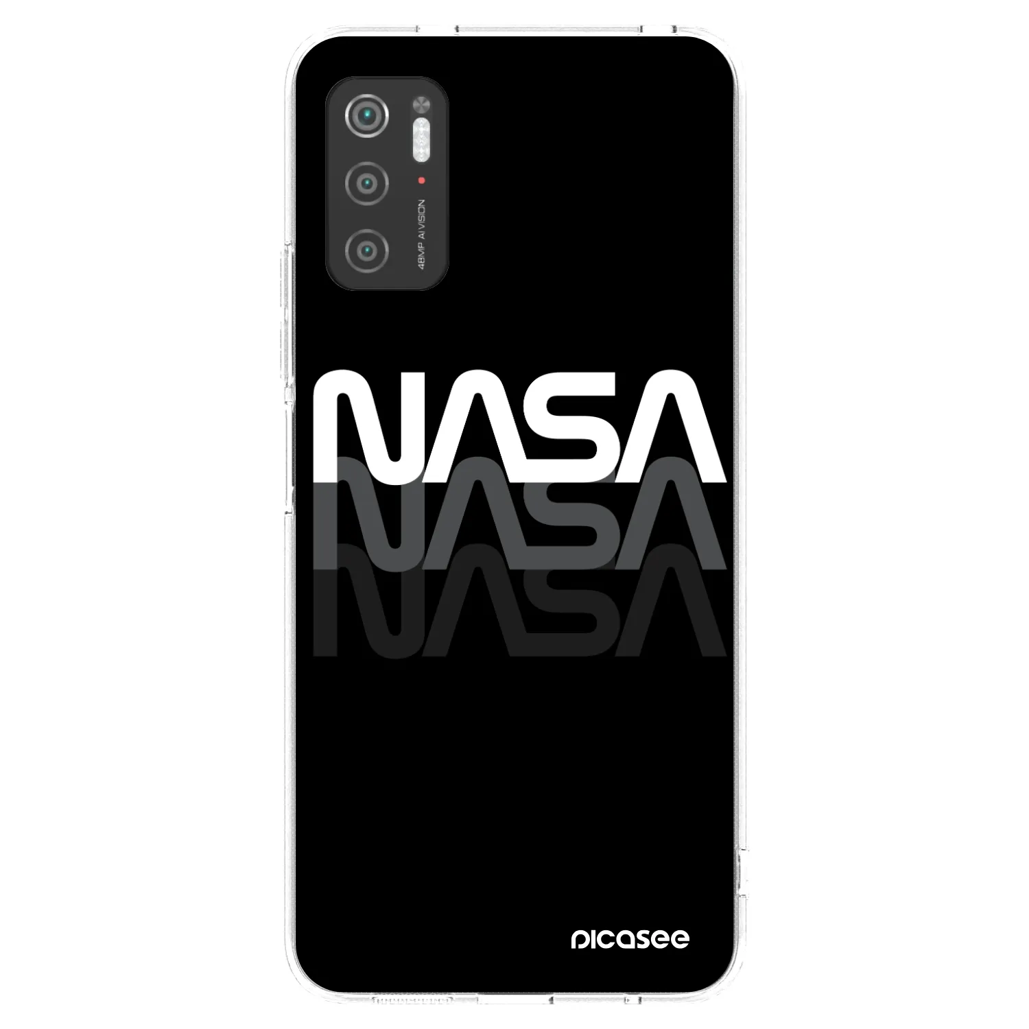 Picasee Xiaomi Poco M3 Pro 5G Hülle - Transparentes Silikon - NASA Triple