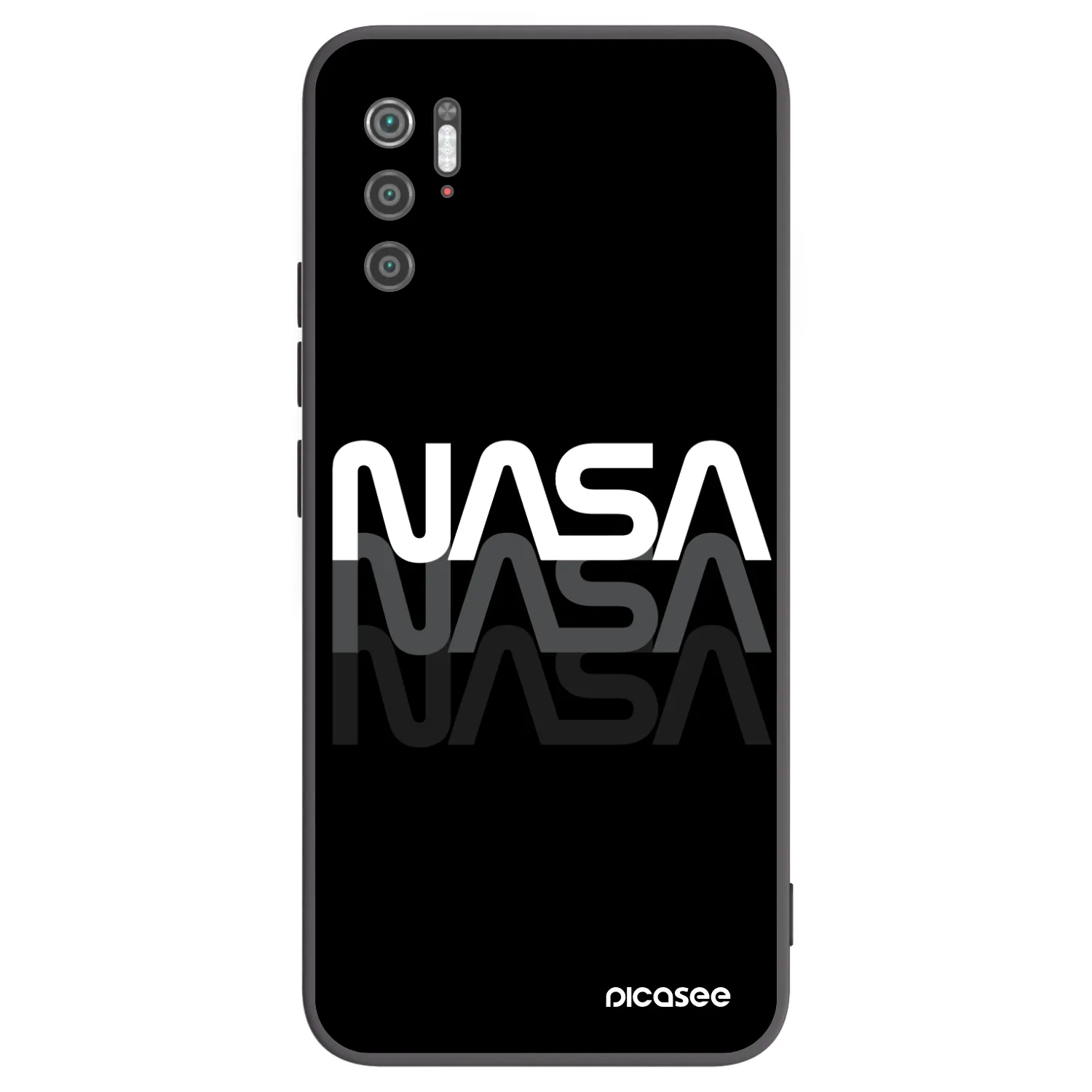 Picasee Xiaomi Poco M3 Pro 5G Hülle - Schwarzes Silikon - NASA Triple