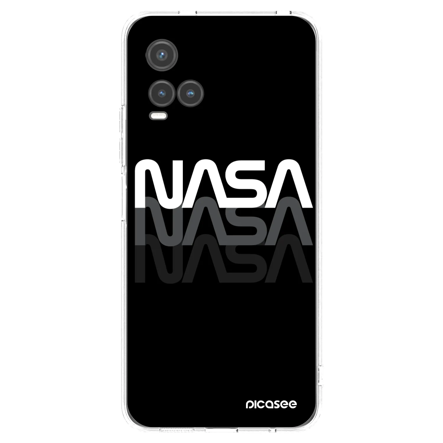 Picasee Vivo Y33s Hülle - Transparentes Silikon - NASA Triple