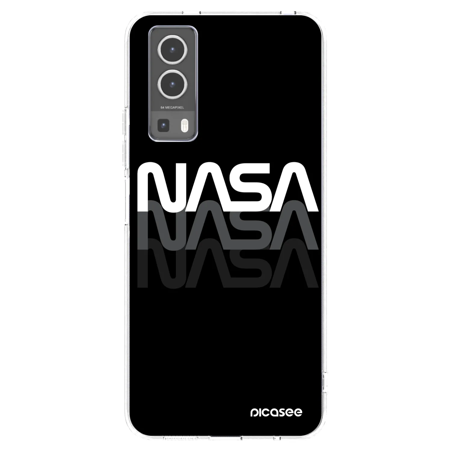 Picasee Vivo Y72 5G Hülle - Transparentes Silikon - NASA Triple