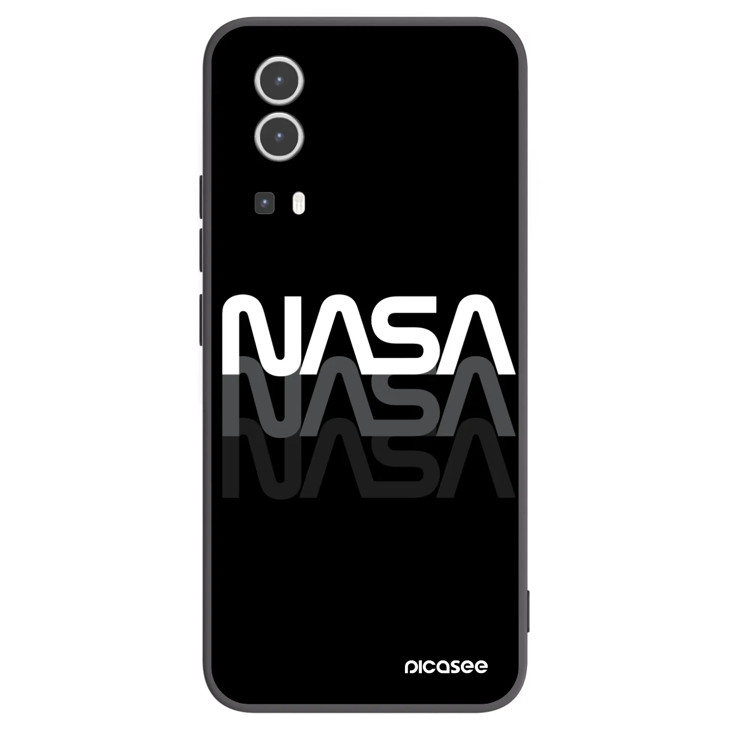 Picasee Vivo Y72 5G Hülle - Schwarzes Silikon - NASA Triple