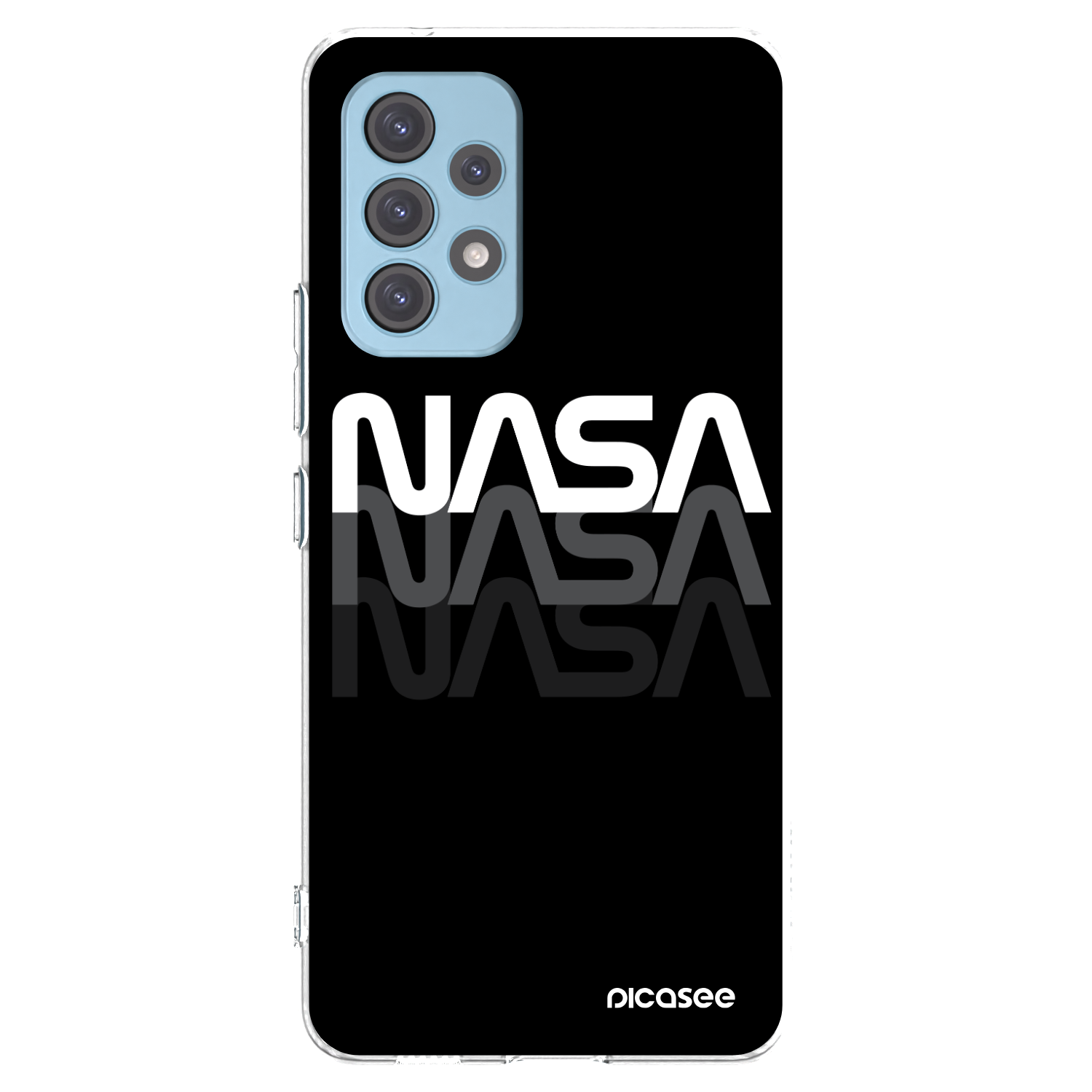 Picasee Samsung Galaxy A53 5G A536 Hülle - Transparentes Silikon - NASA Triple