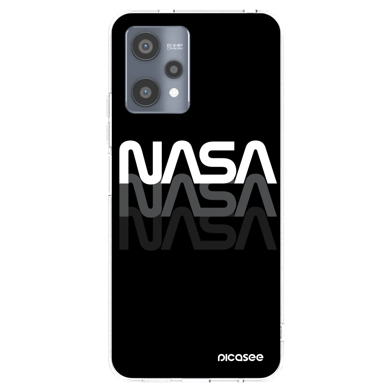 Picasee Realme 9 Pro 5G Hülle - Transparentes Silikon - NASA Triple