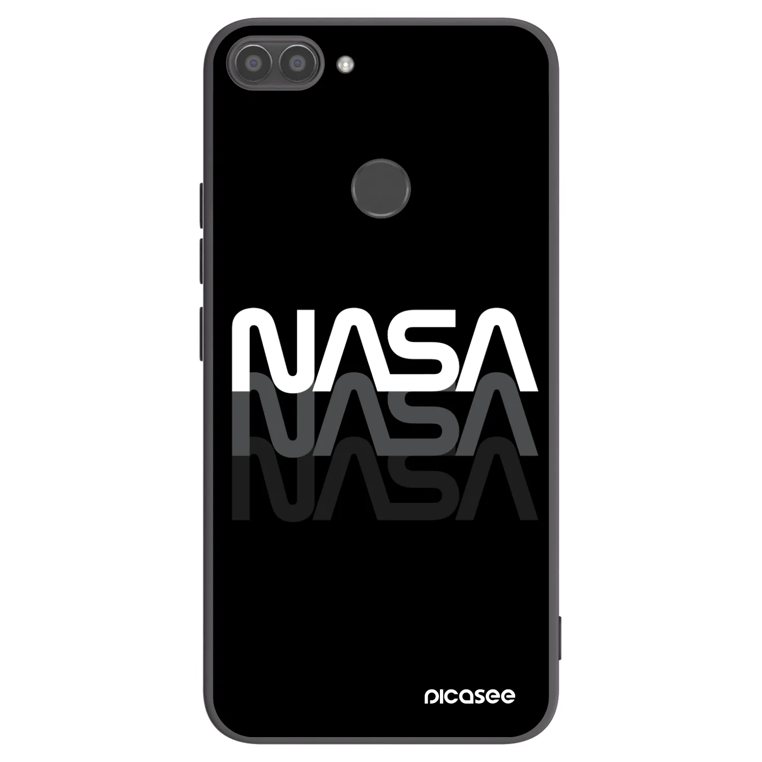 Picasee Huawei P Smart Hülle - Schwarzes Silikon - NASA Triple