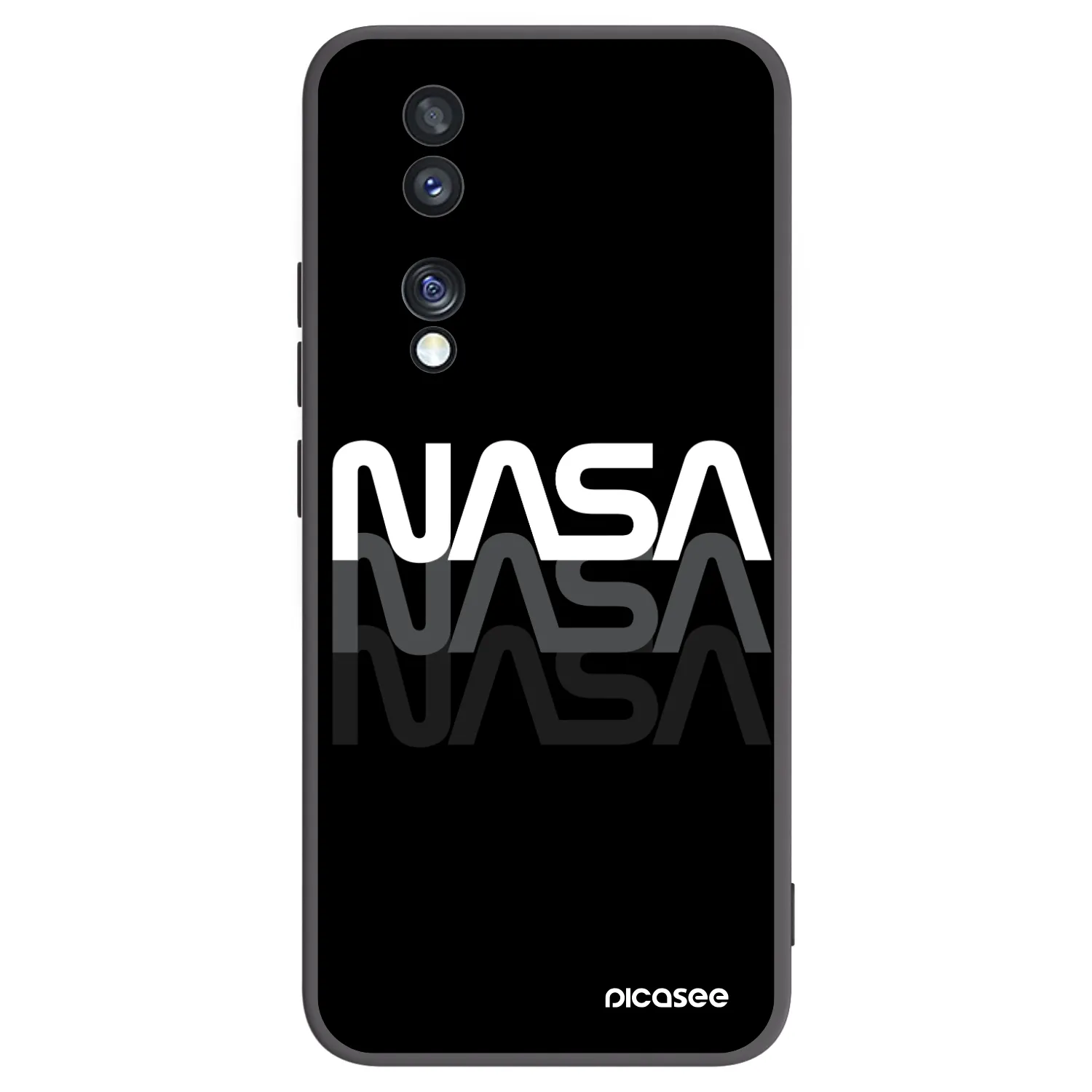 Picasee Honor 70 Hülle - Schwarzes Silikon - NASA Triple