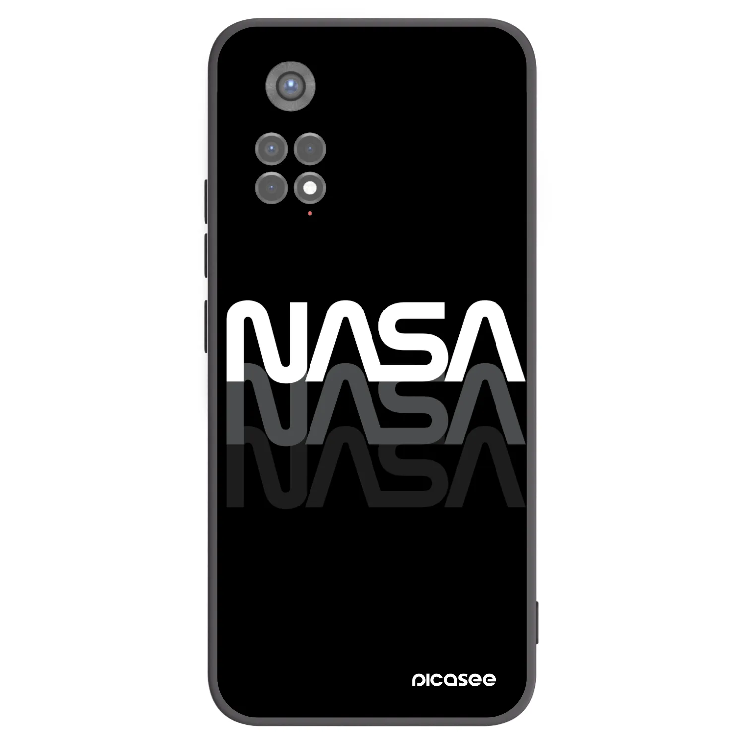 Picasee Xiaomi Redmi Note 11S 5G Hülle - Schwarzes Silikon - NASA Triple