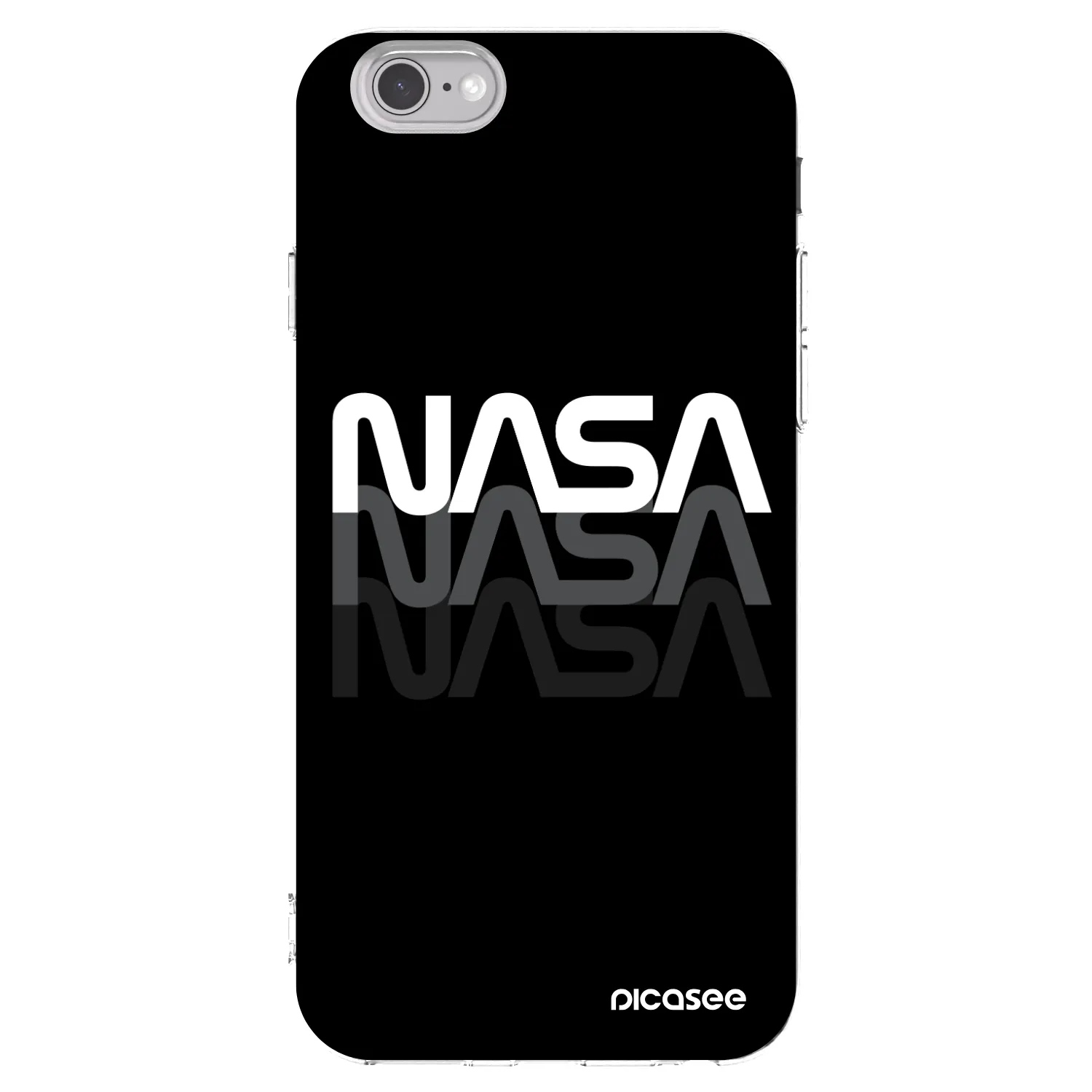 Picasee Apple iPhone 6/6S Hülle - Transparentes Silikon - NASA Triple