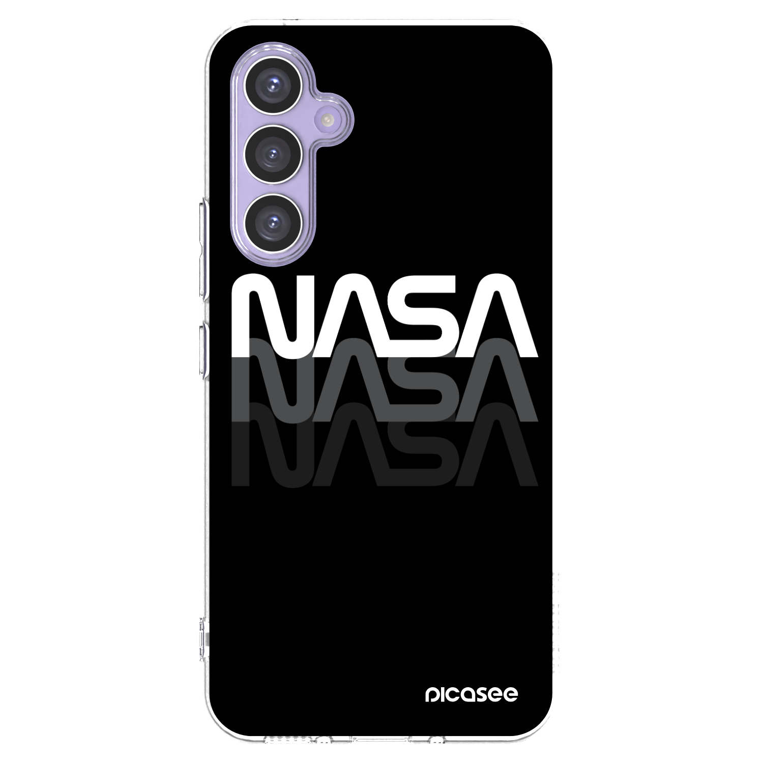 Picasee Samsung Galaxy A54 5G A546B Hülle - Transparentes Silikon - NASA Triple