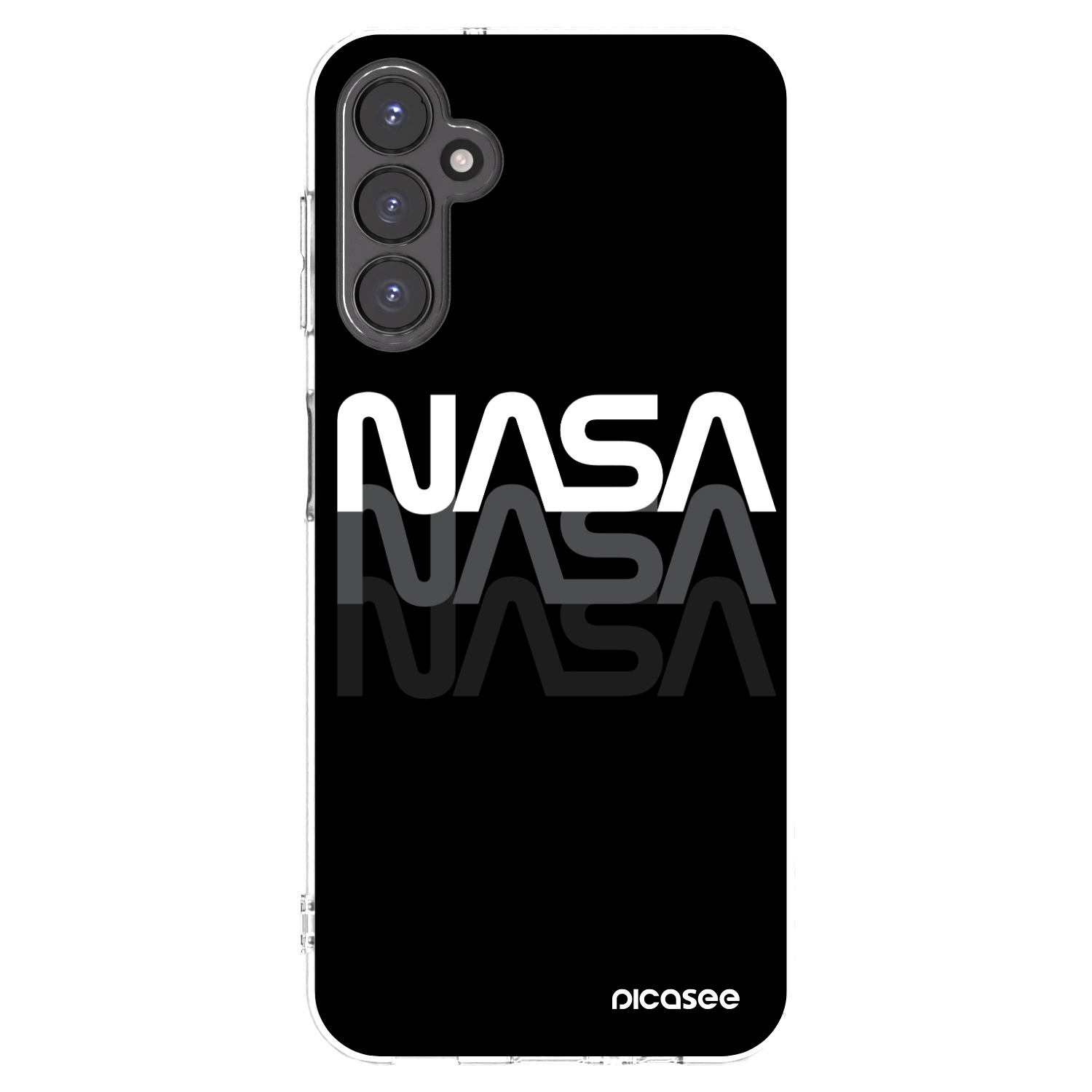 Picasee Samsung Galaxy A14 4G A145R Hülle - Transparentes Silikon - NASA Triple