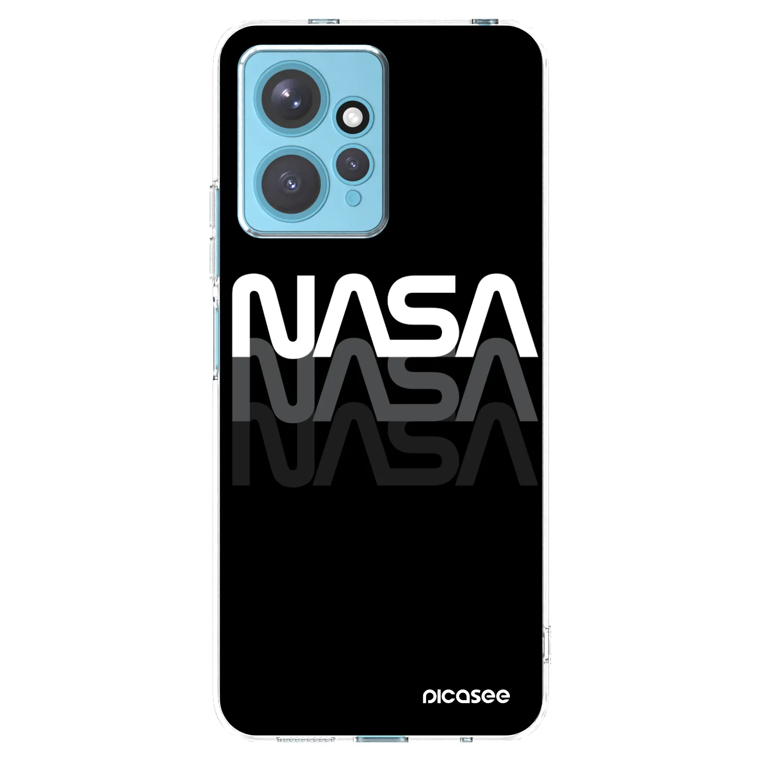 Picasee Xiaomi Redmi Note 12 4G Hülle - Transparentes Silikon - NASA Triple