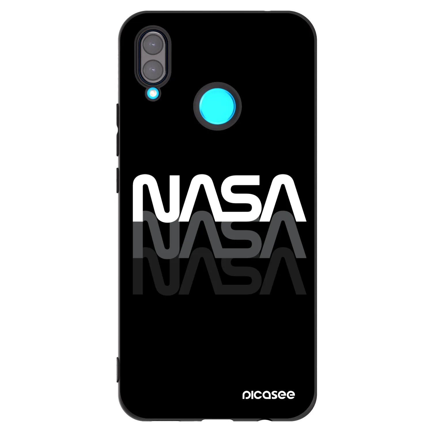 Picasee Huawei Nova 3 Hülle - Schwarzes Silikon - NASA Triple