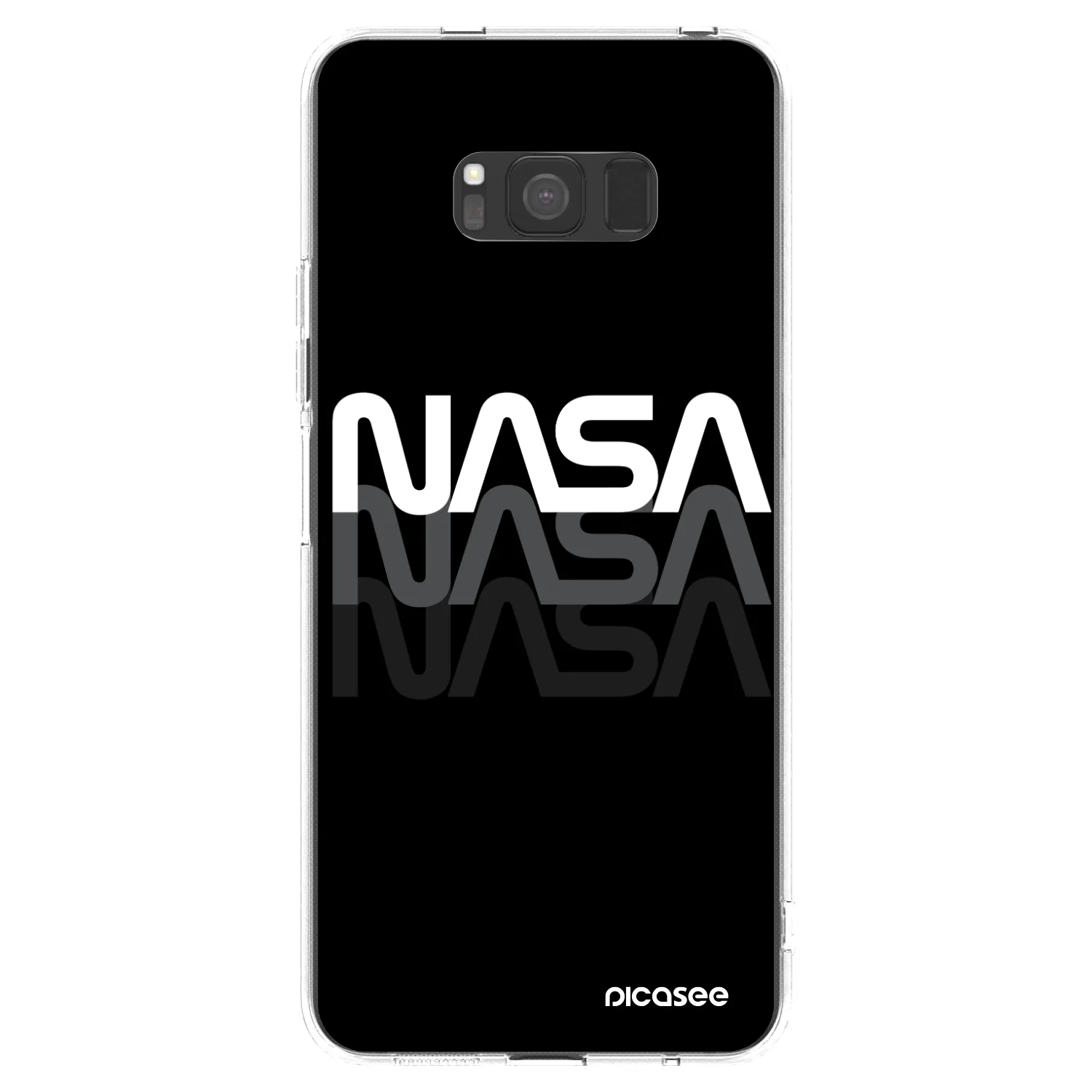 Picasee Samsung Galaxy S8 G950F Hülle - Transparentes Silikon - NASA Triple