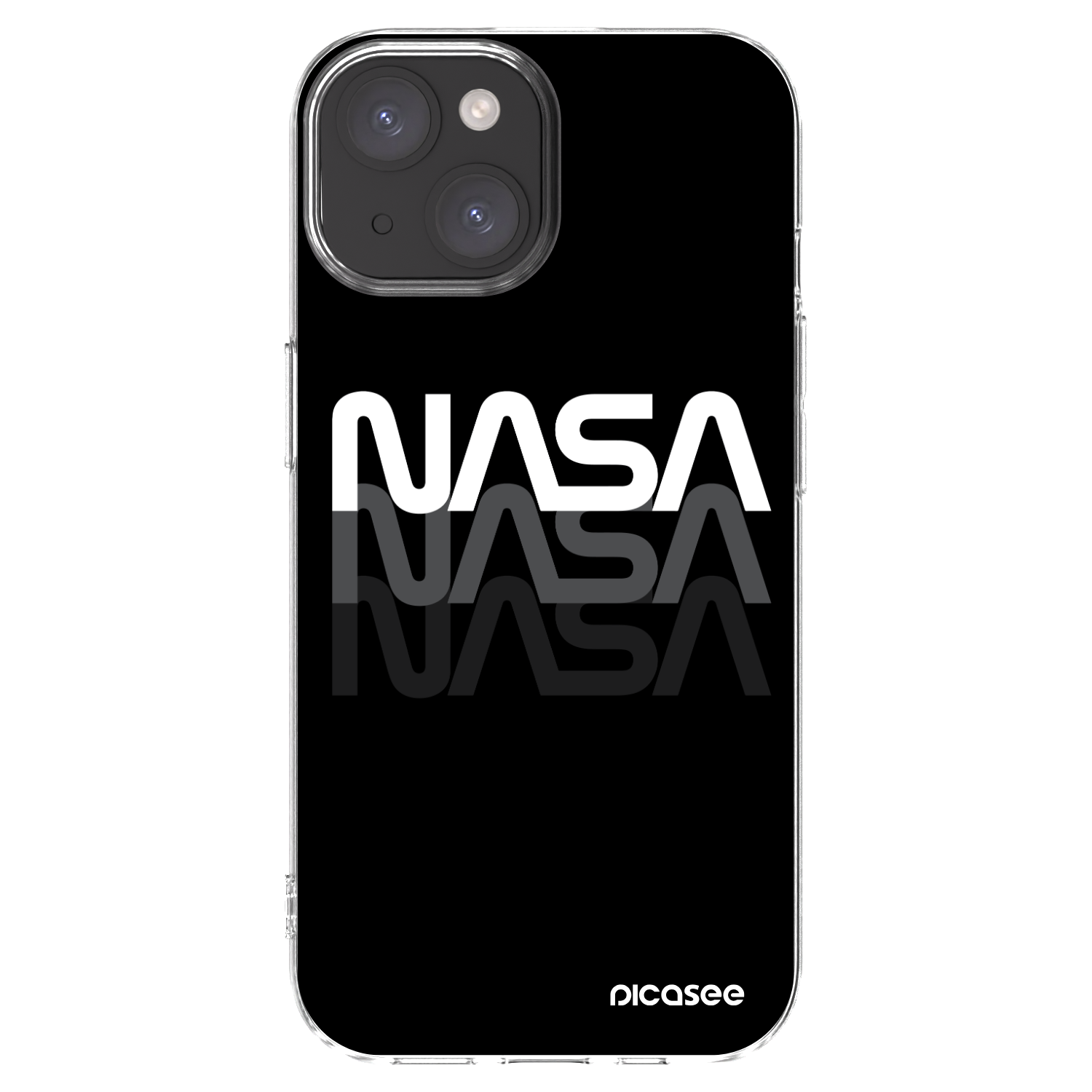 Picasee Apple iPhone 15 Hülle - Transparentes Silikon - NASA Triple