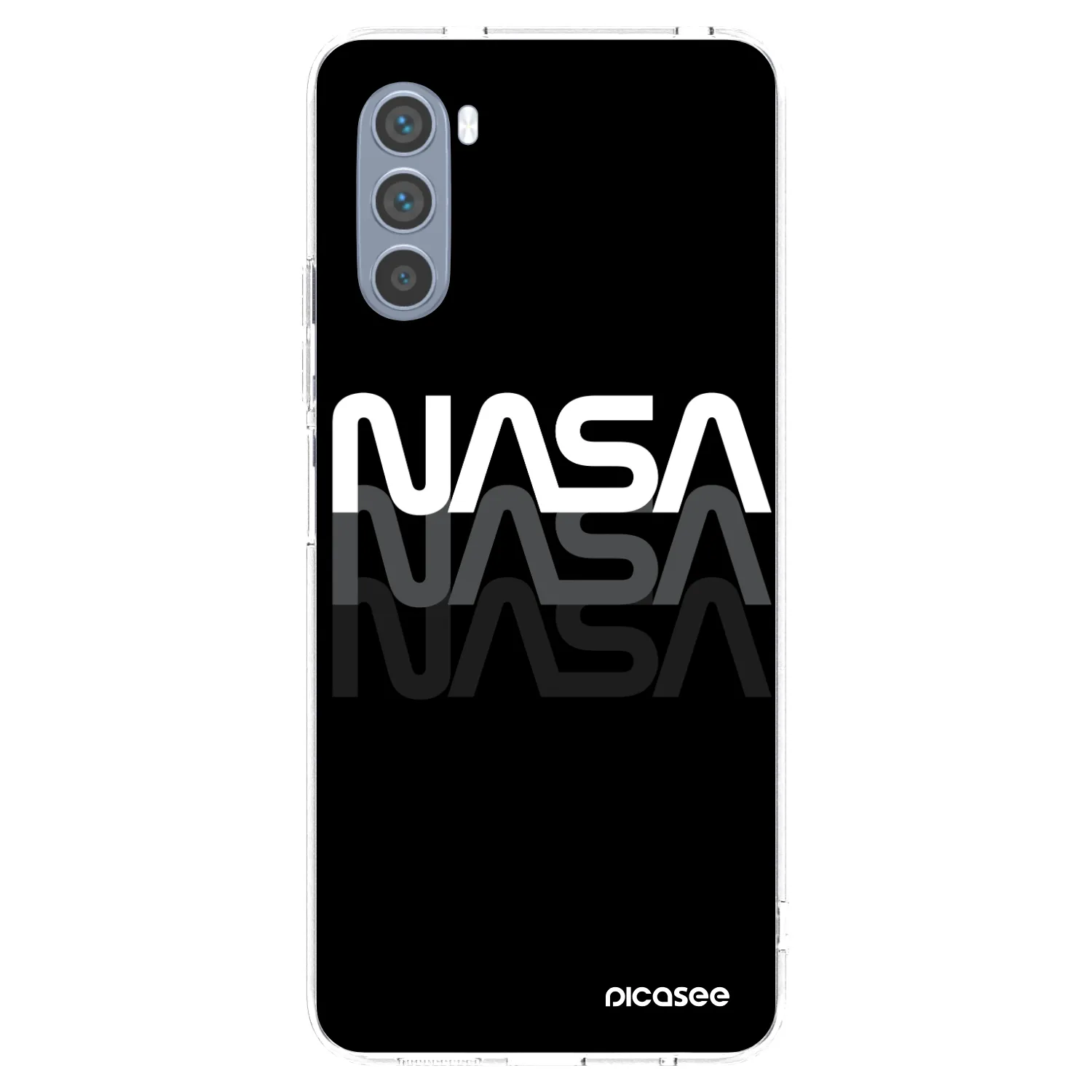 Picasee Motorola Moto G62 Hülle - Transparentes Silikon - NASA Triple
