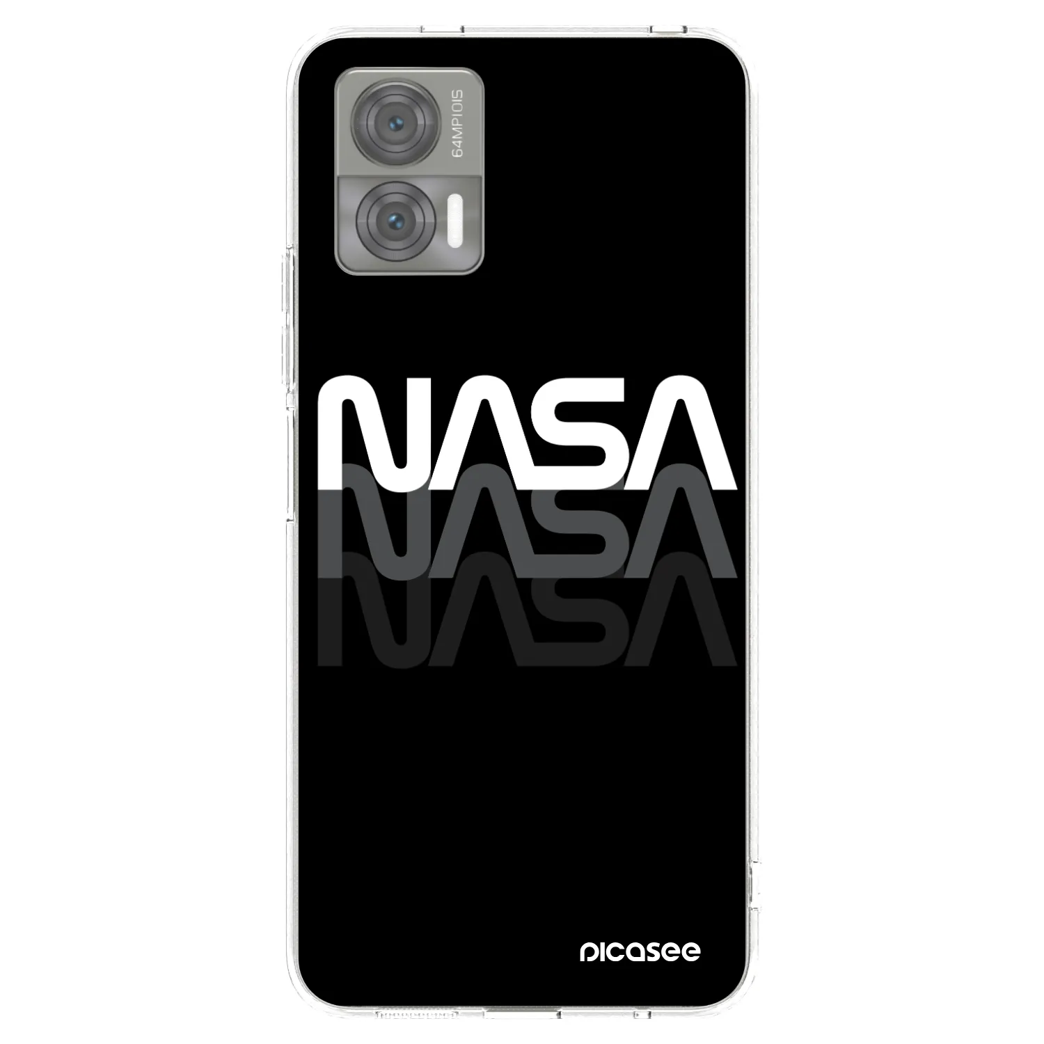 Picasee Motorola Edge 30 Neo Hülle - Transparentes Silikon - NASA Triple