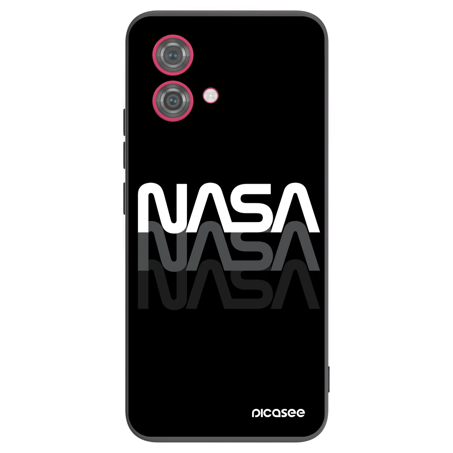 Picasee Motorola Moto G84 5G Hülle - Schwarzes Silikon - NASA Triple