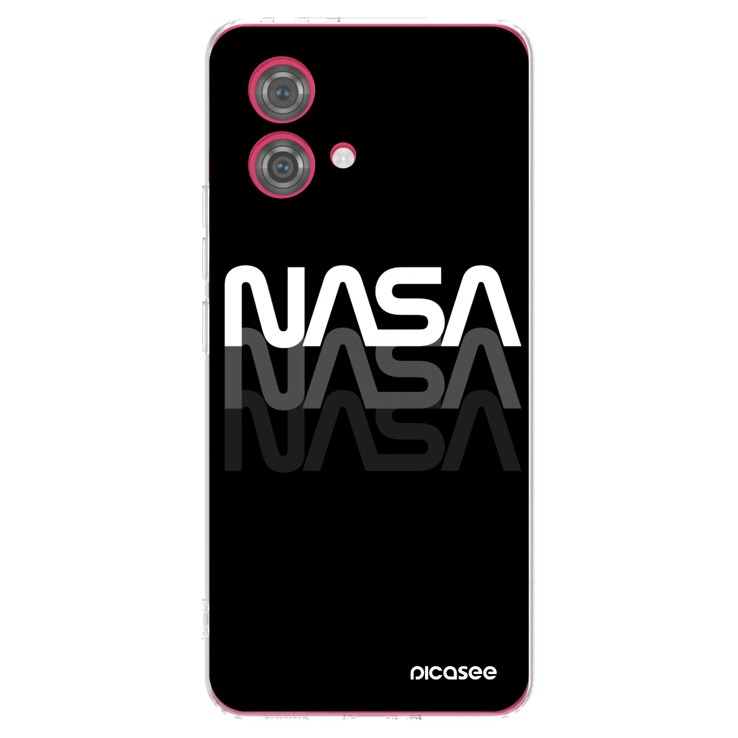 Picasee Motorola Moto G84 5G Hülle - Transparentes Silikon - NASA Triple