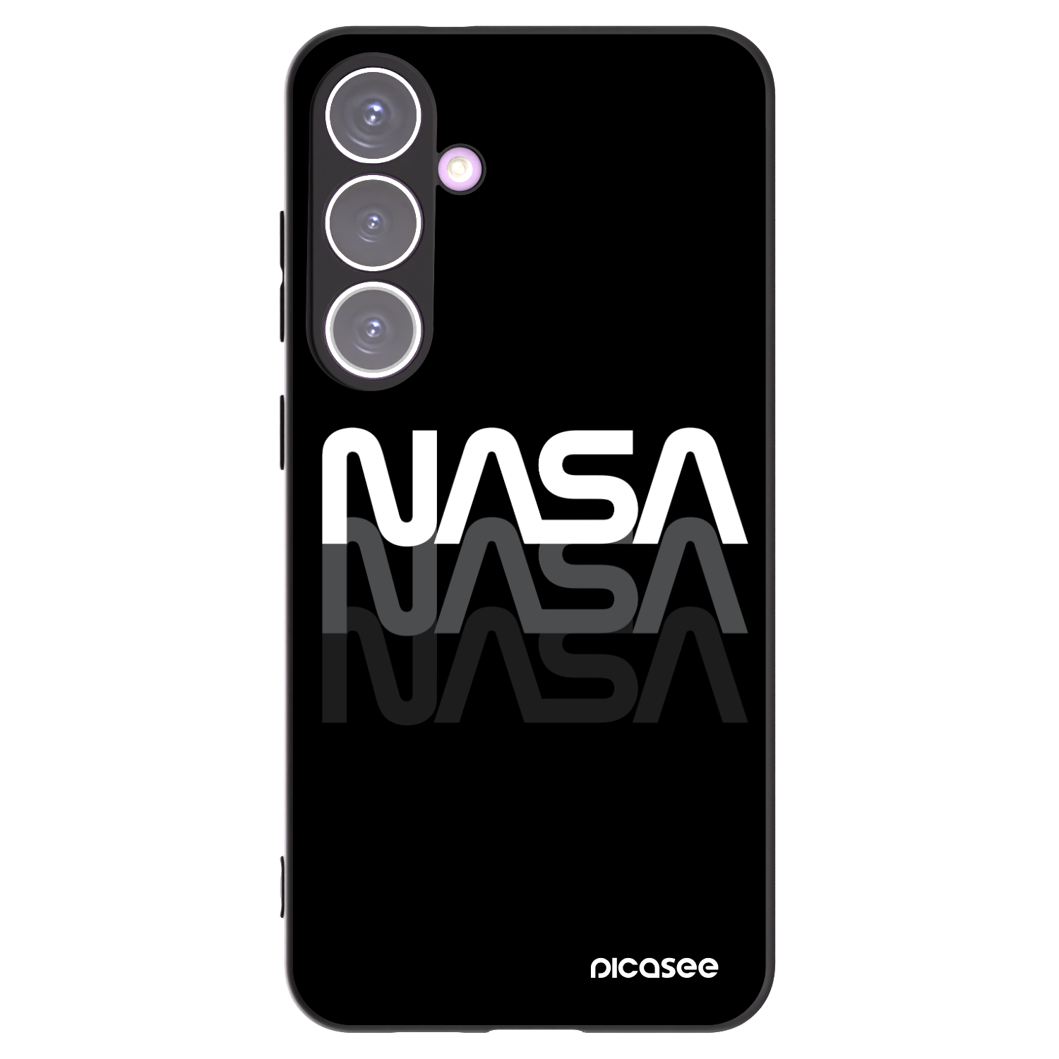 Picasee Samsung Galaxy S24+ S926B 5G Hülle - Schwarzes Silikon - NASA Triple
