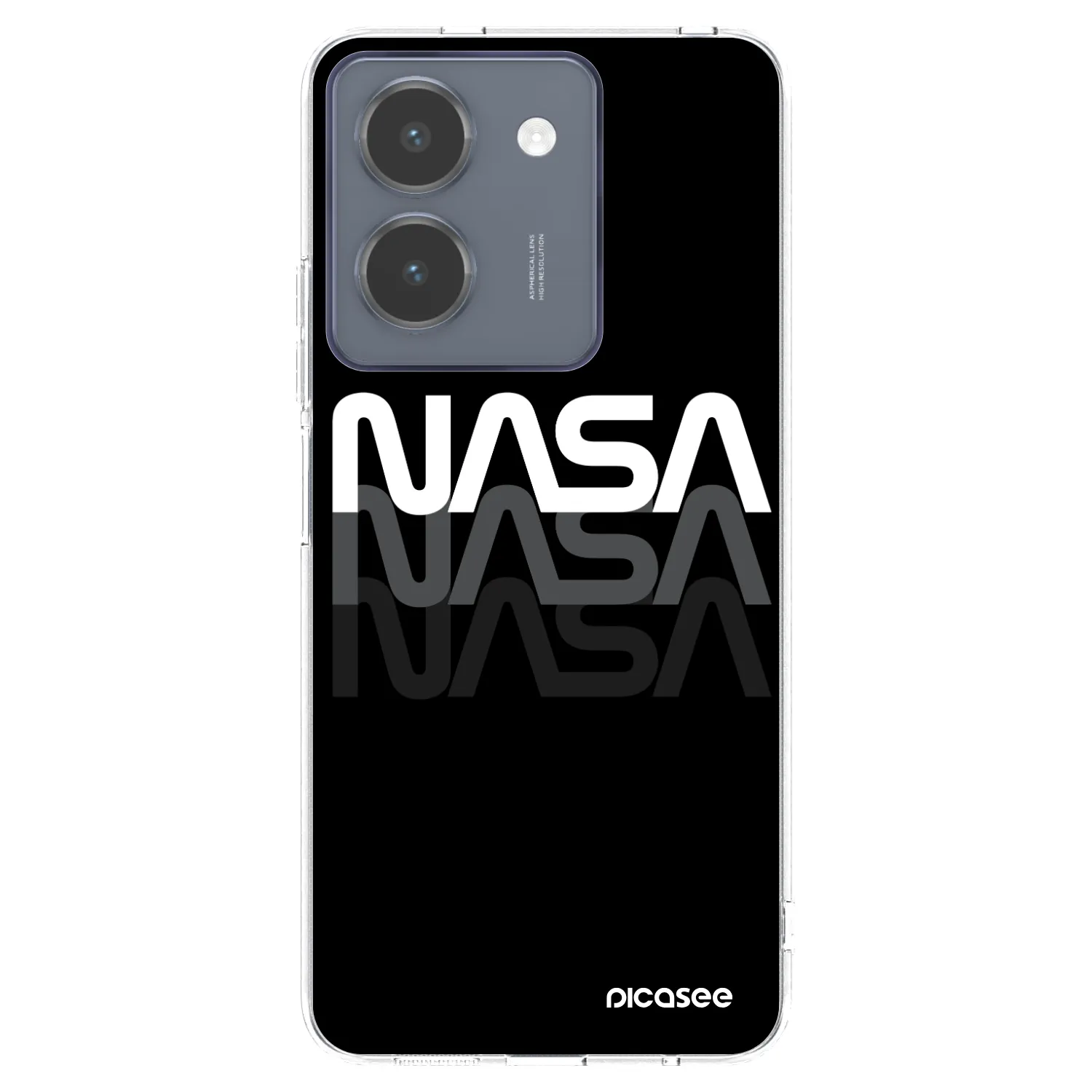 Picasee Vivo Y36 4G Hülle - Transparentes Silikon - NASA Triple