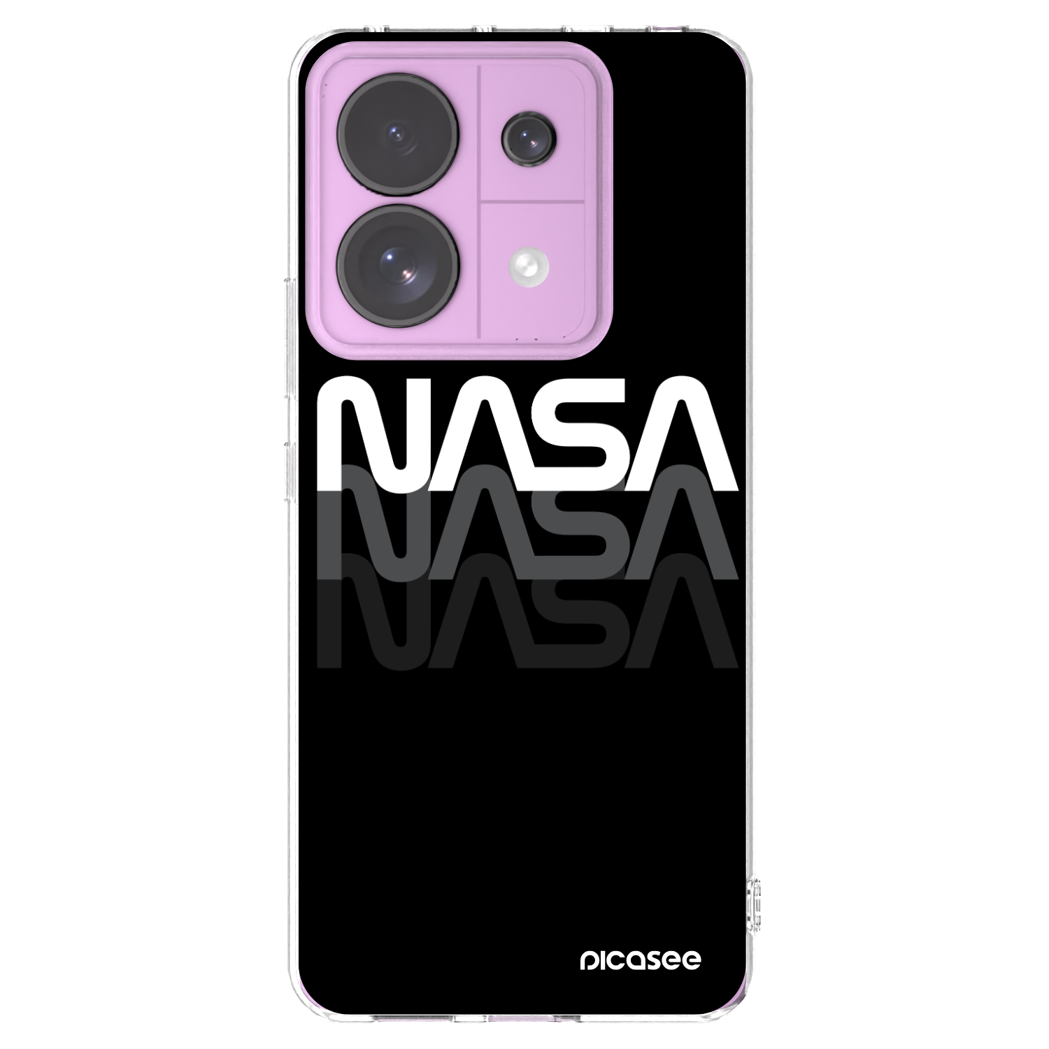 Picasee Xiaomi Redmi Note 13 Pro 5G Hülle - Transparentes Silikon - NASA Triple