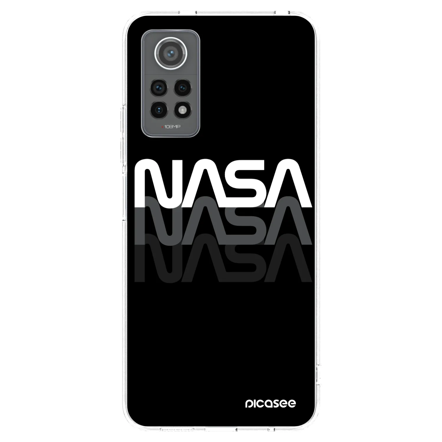 Picasee Xiaomi Redmi Note 12 Pro 4G Hülle - Transparentes Silikon - NASA Triple