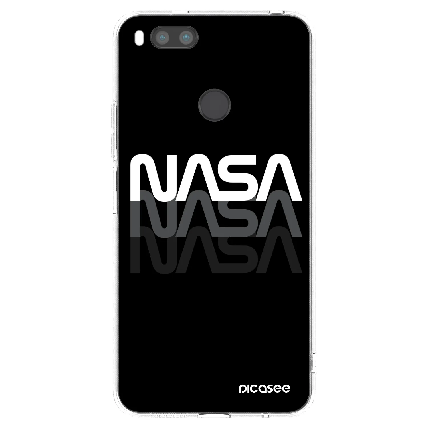 Picasee Xiaomi Mi A1 Global Hülle - Transparentes Silikon - NASA Triple