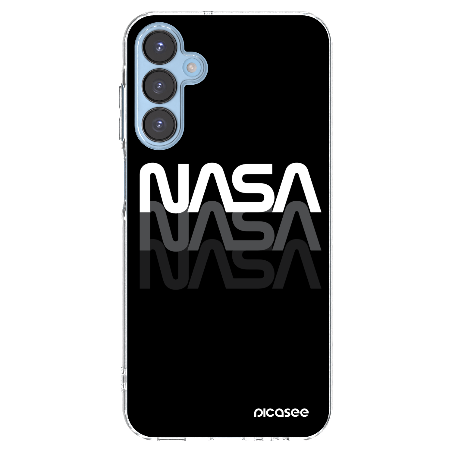 Picasee Samsung Galaxy A15 A156B 5G Hülle - Transparentes Silikon - NASA Triple