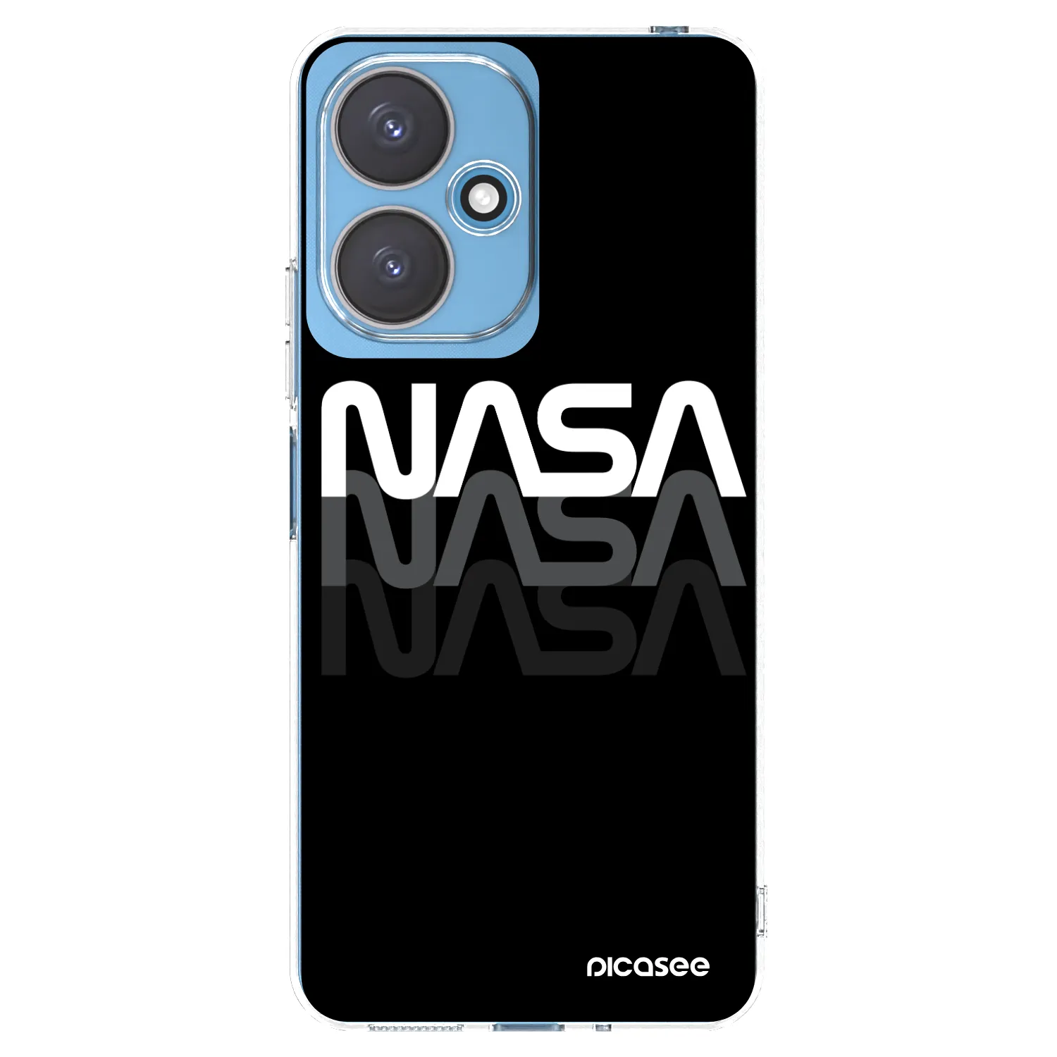 Picasee Xiaomi Redmi 13C 5G Hülle - Transparentes Silikon - NASA Triple