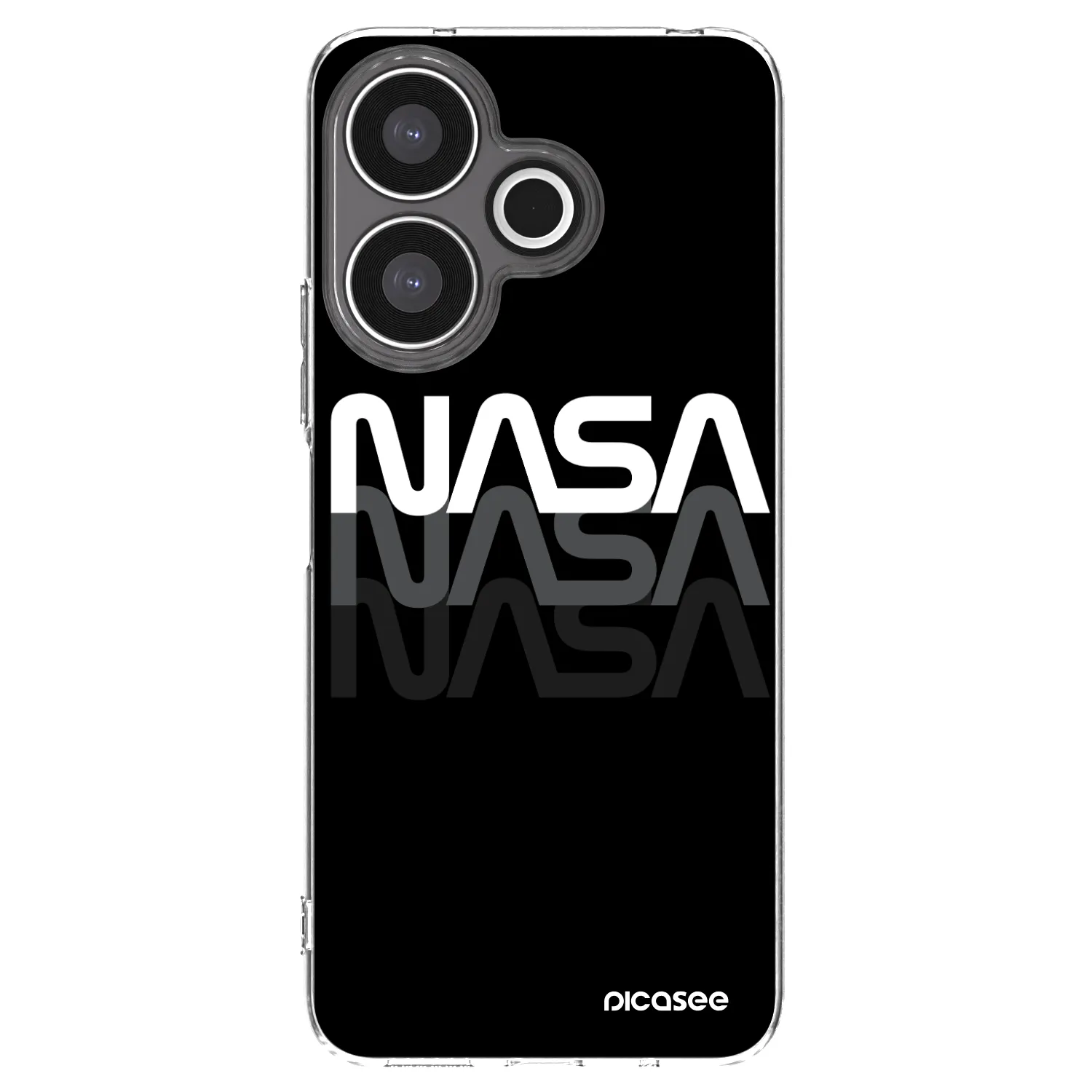 Picasee Xiaomi Redmi 13 4G Hülle - Transparentes Silikon - NASA Triple